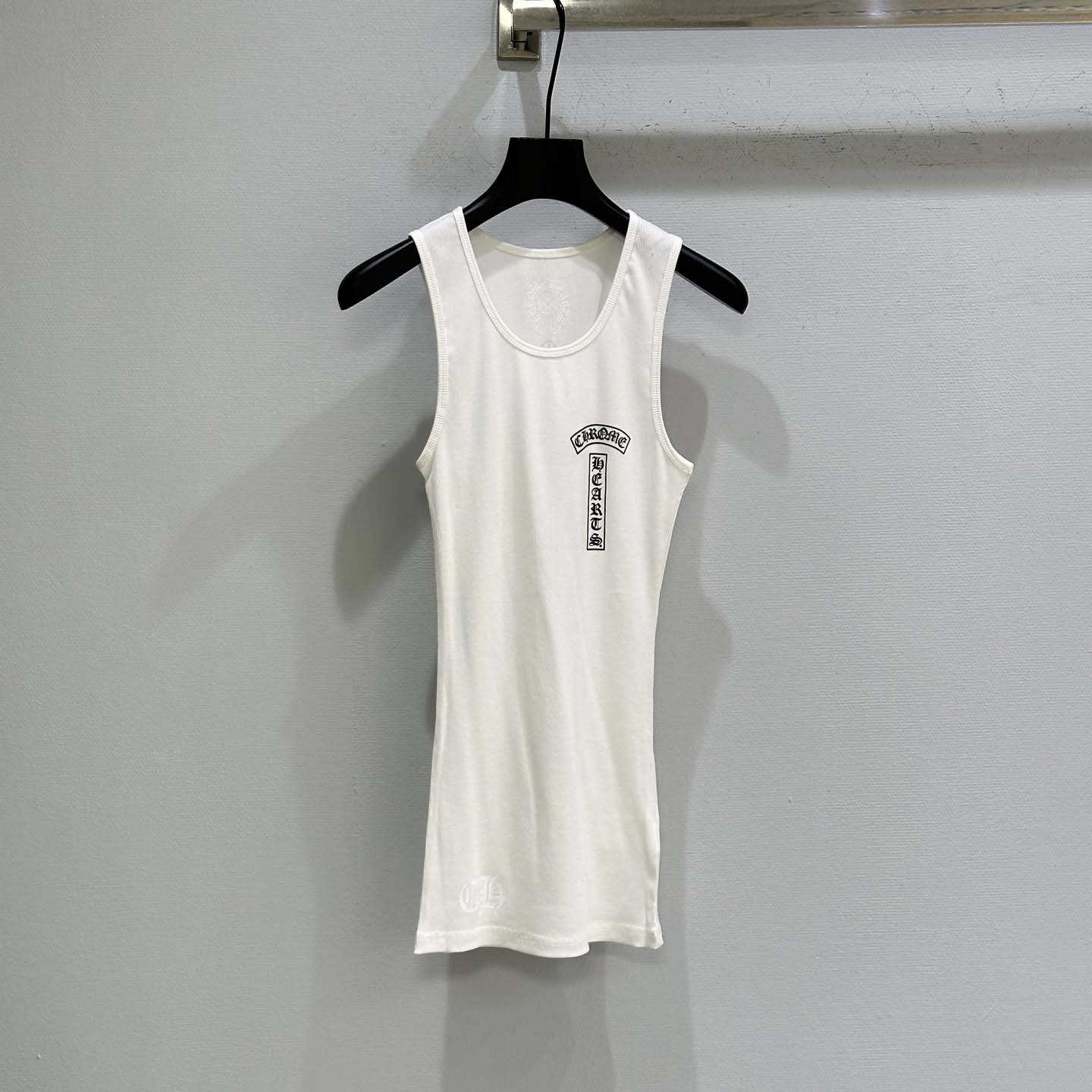 Chrome Hearts T Bar Cross Ribbed Tank Top - DopestKickz