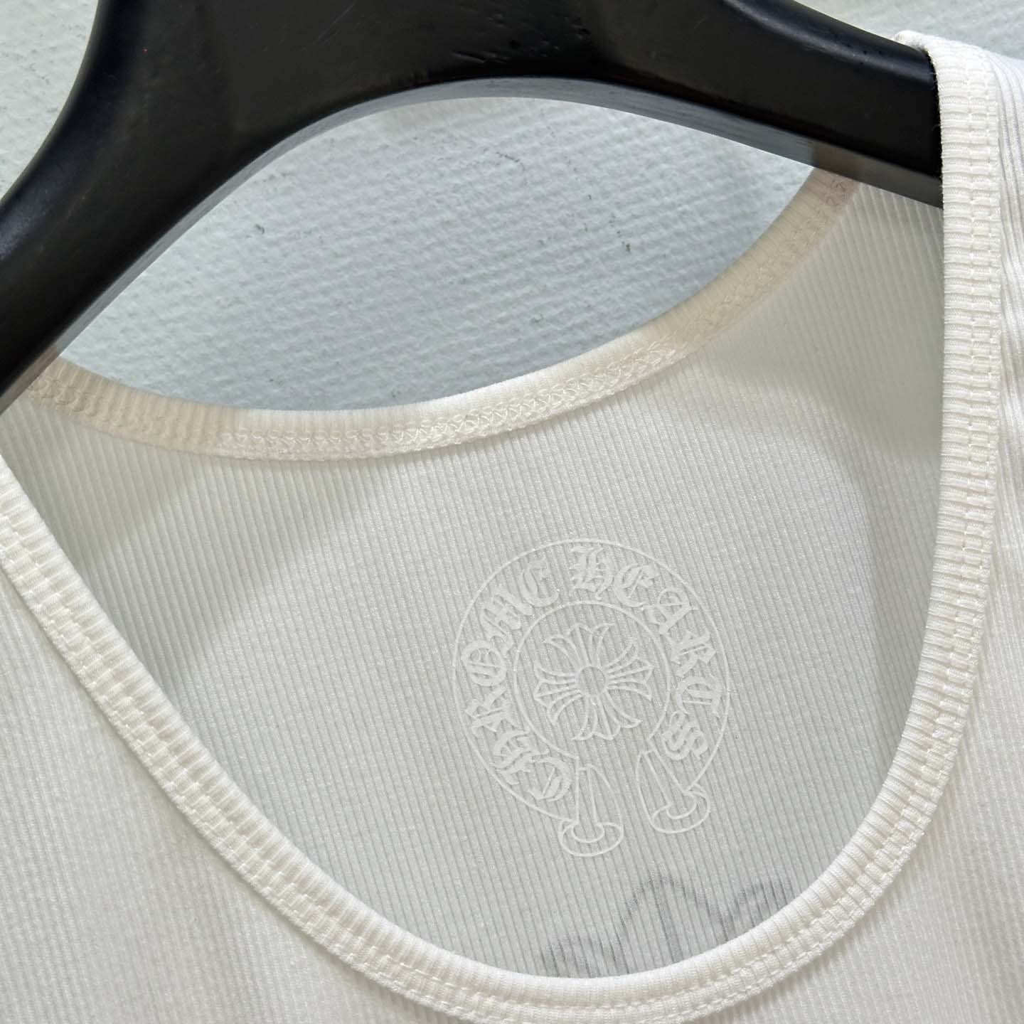 Chrome Hearts T Bar Cross Ribbed Tank Top - DopestKickz