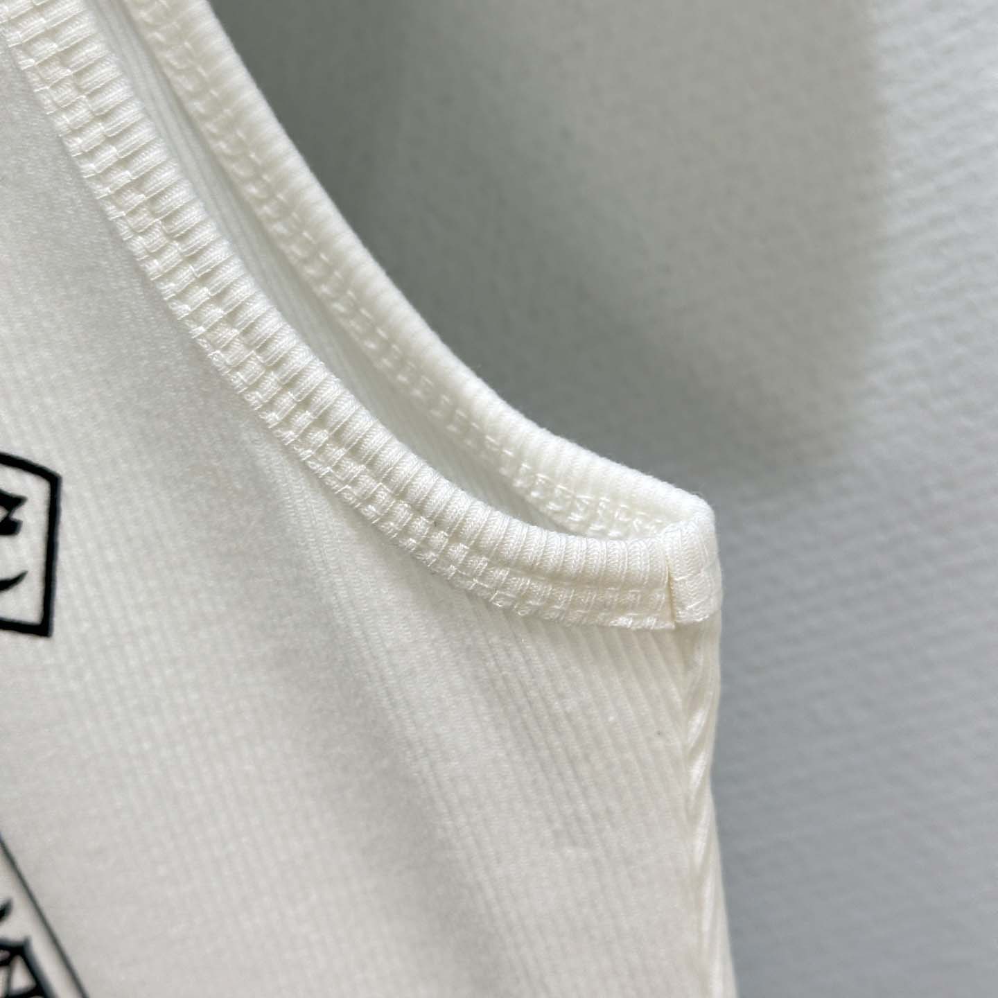 Chrome Hearts T Bar Cross Ribbed Tank Top - DopestKickz