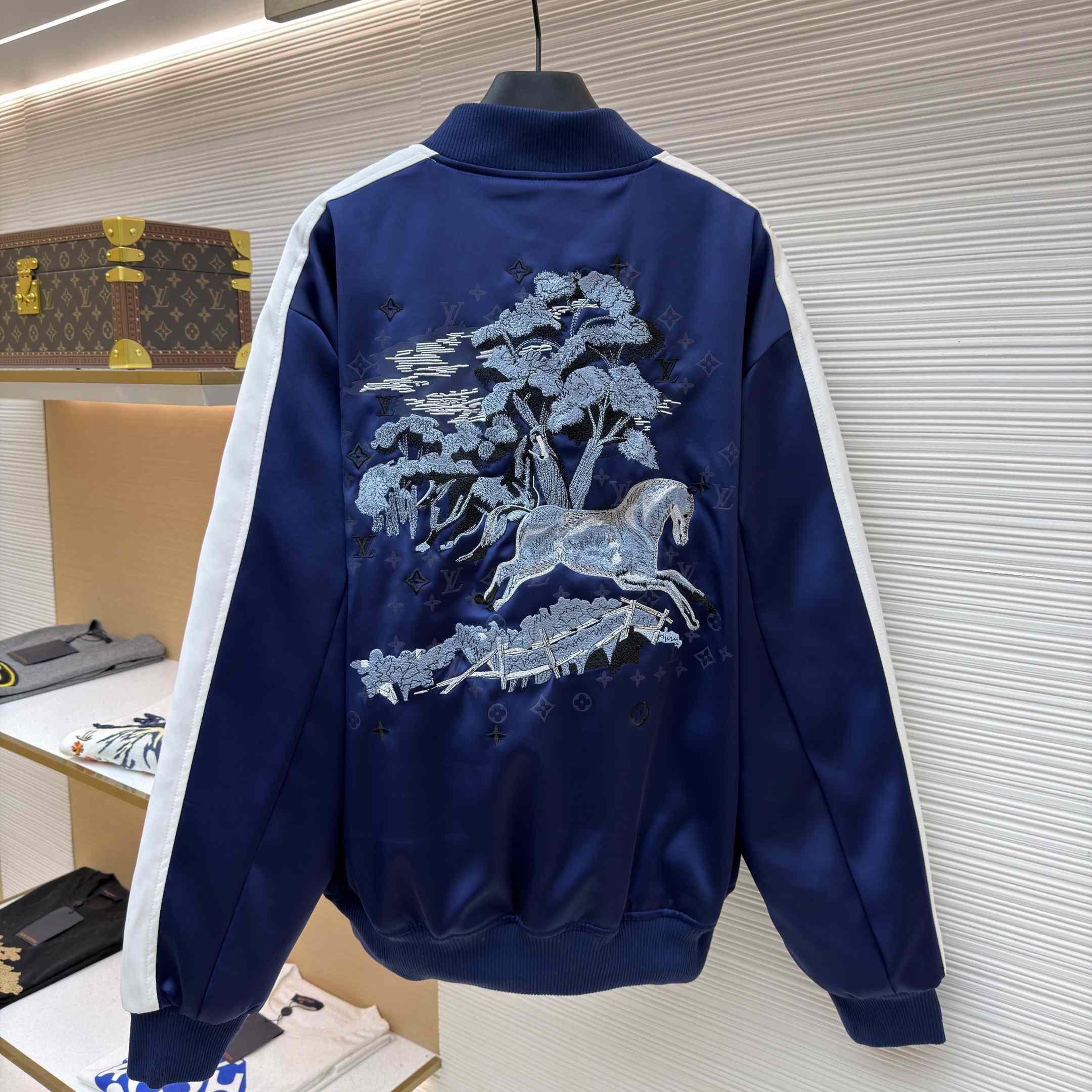 Louis Vuitton Embroidered Souvenir Jacket - DopestKickz