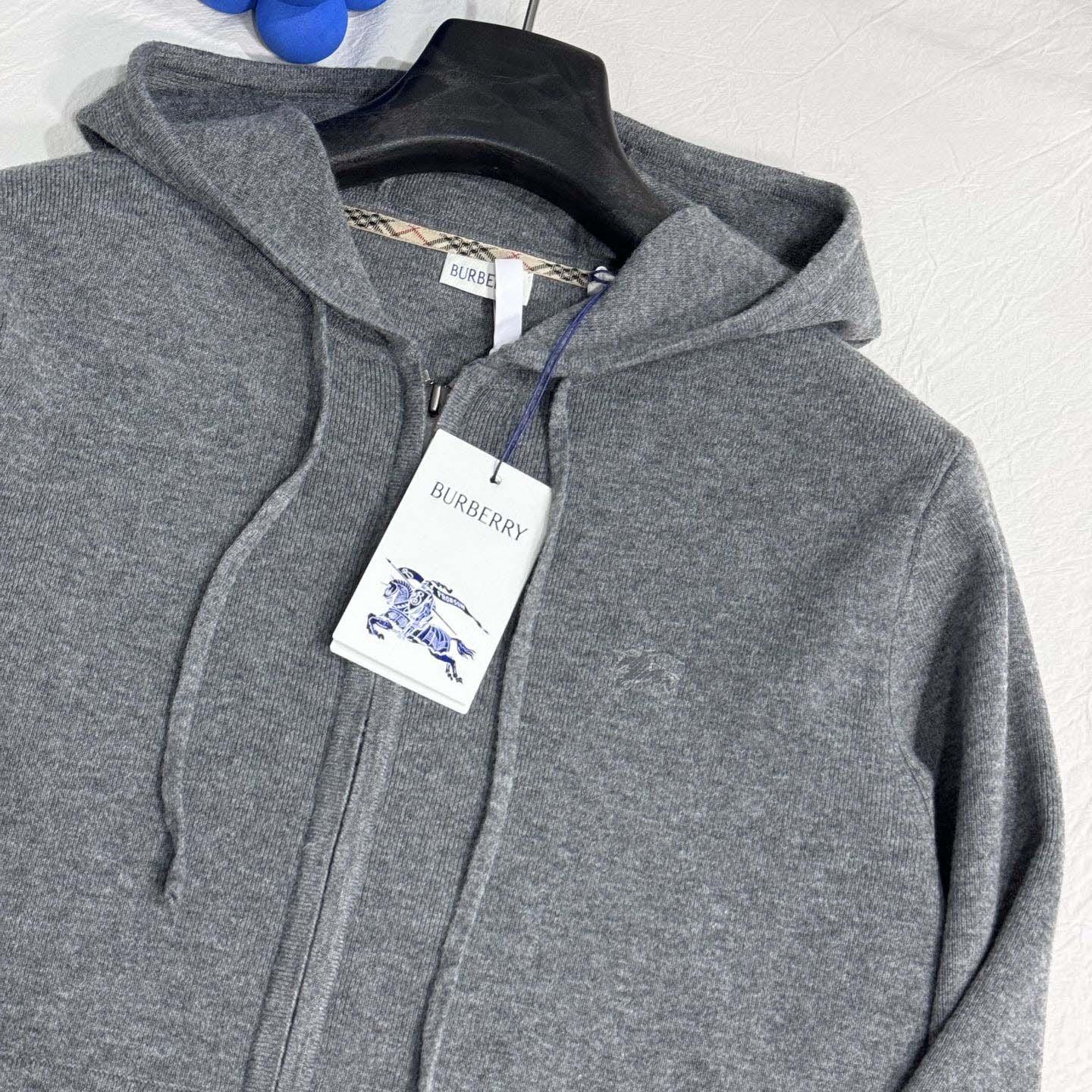 Burberry Cashmere Blend Zip Hoodie - DopestKickz