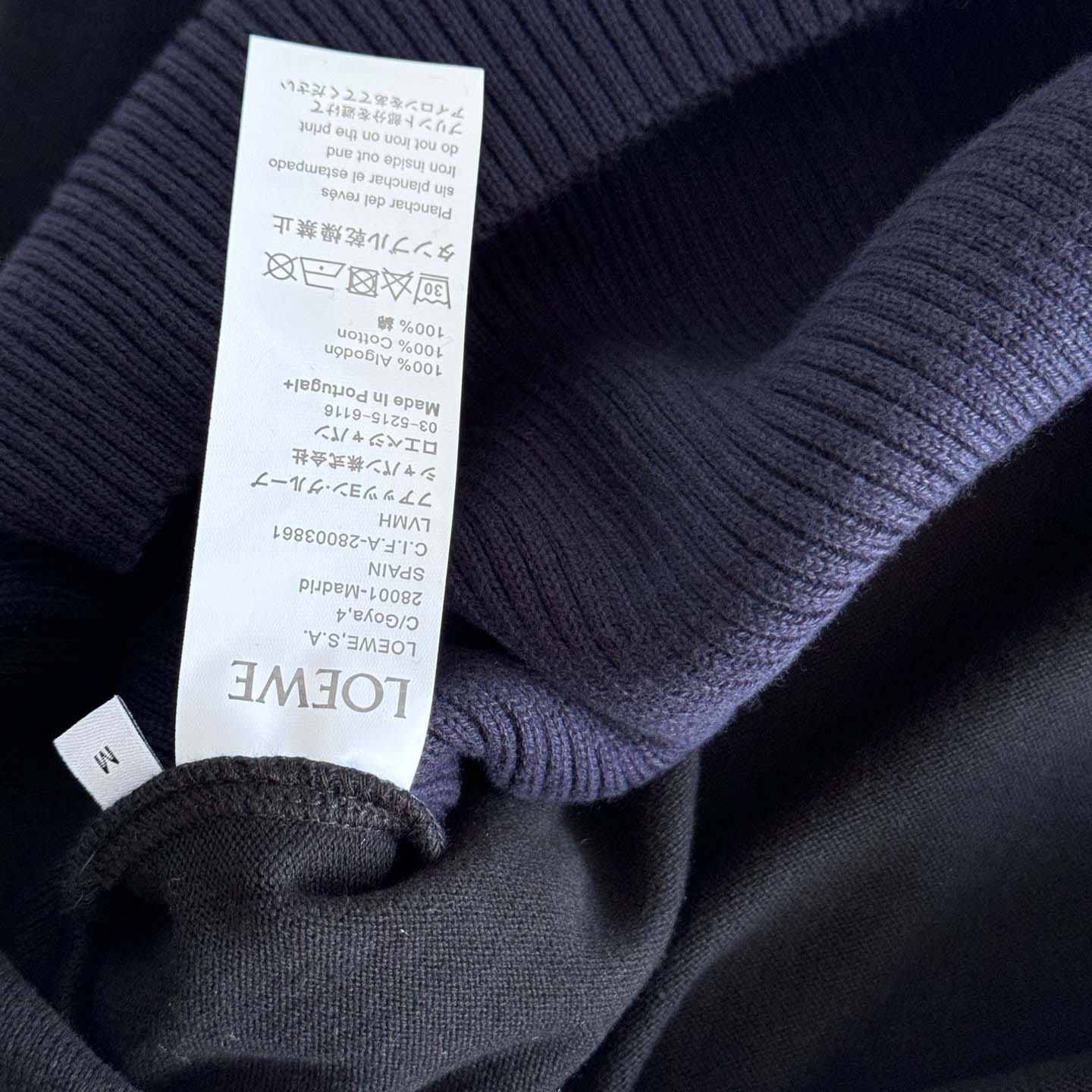 Loewe Long Sleeve Top In Cotton Blend - DopestKickz