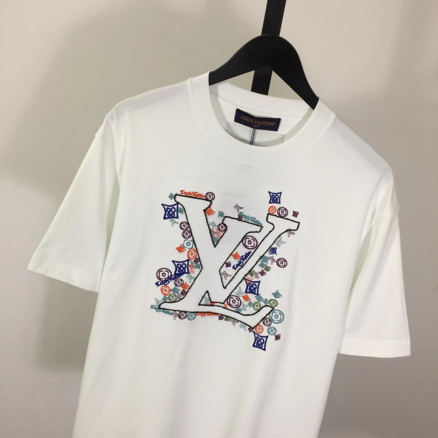 Louis Vuitton Embroidered T-Shirt - DopestKickz