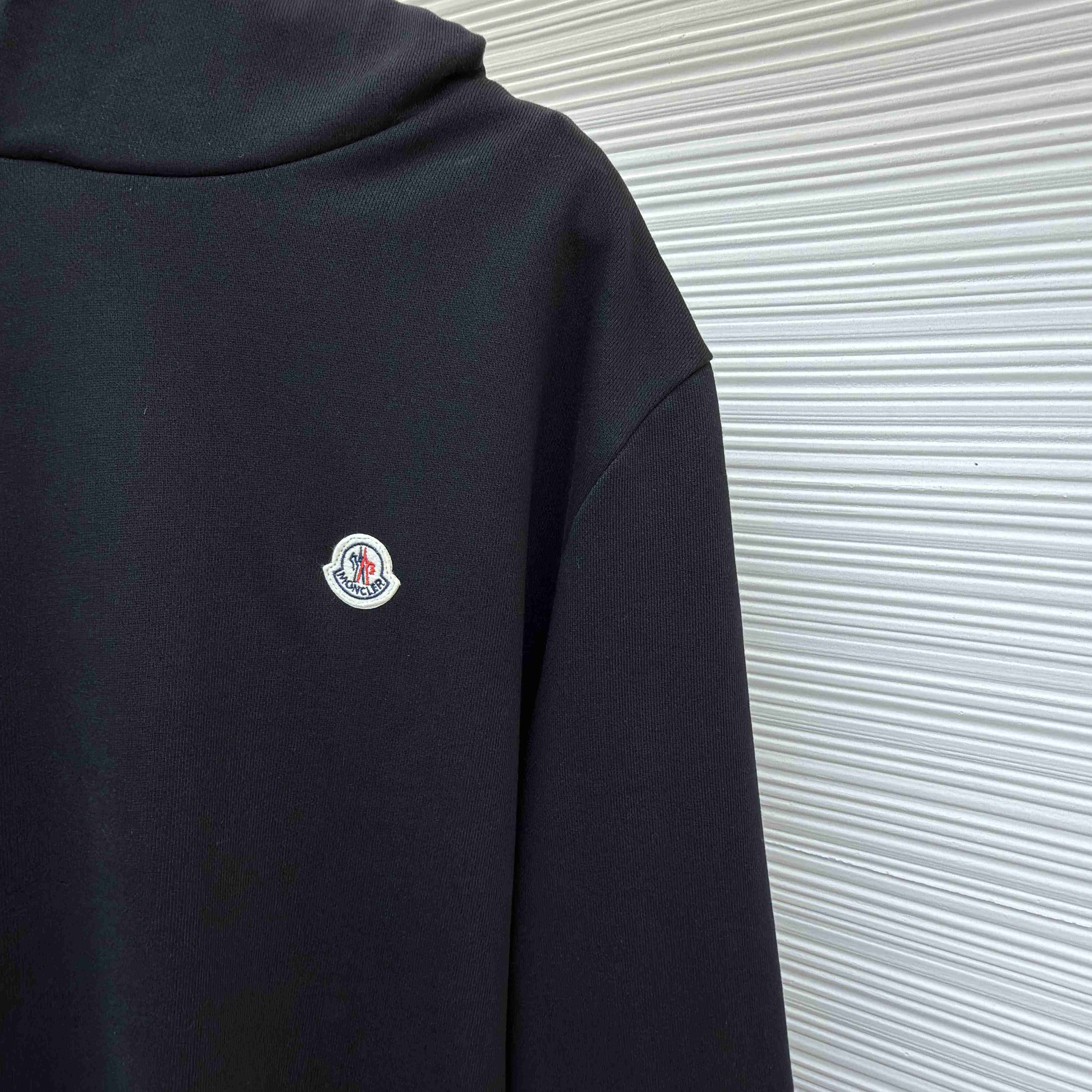 Moncler Logo Patch Cotton Hoodie - DopestKickz