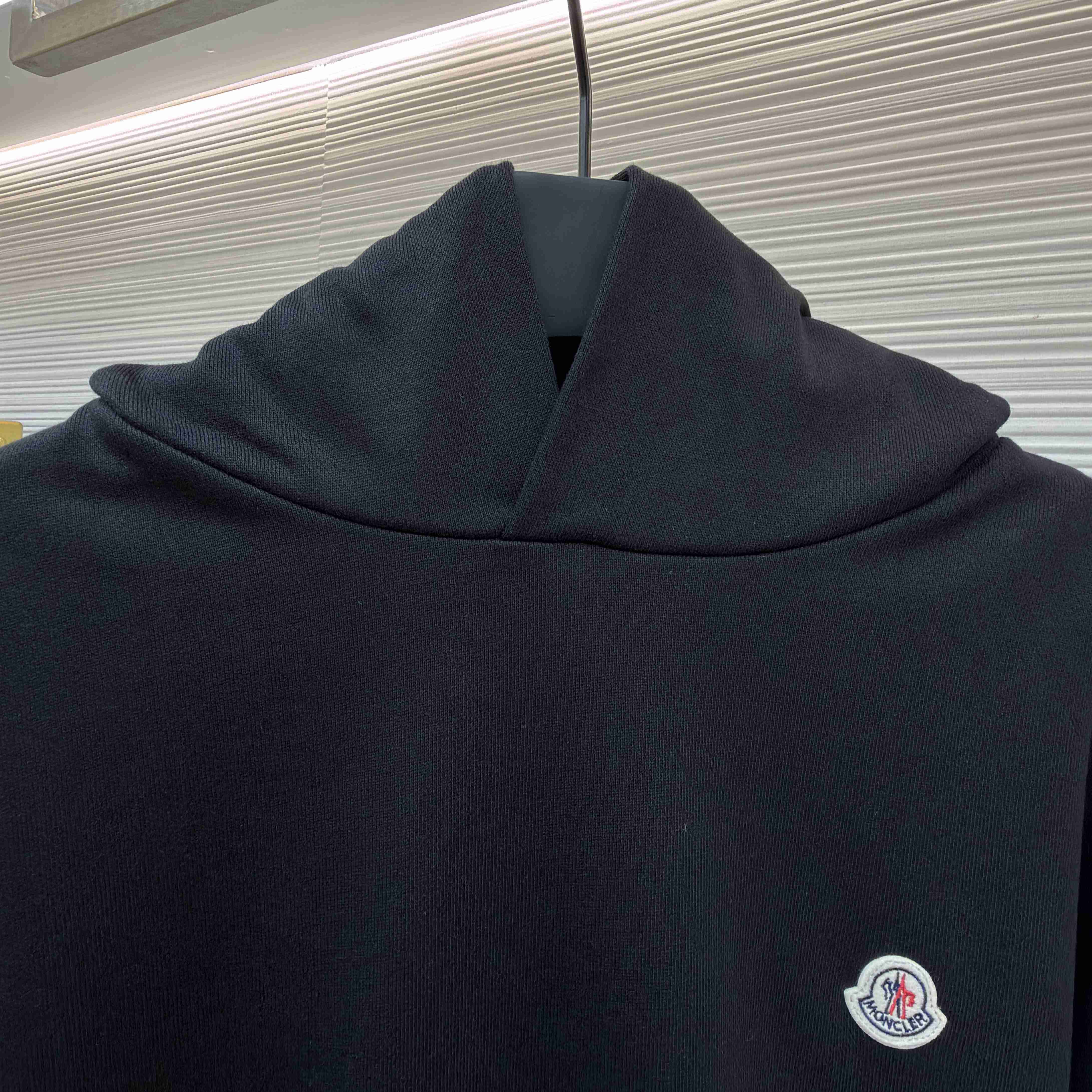 Moncler Logo Patch Cotton Hoodie - DopestKickz