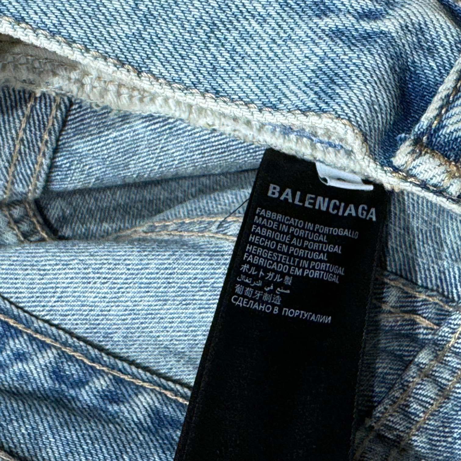 Balenciaga Cut-Up Baggy Pants - DopestKickz