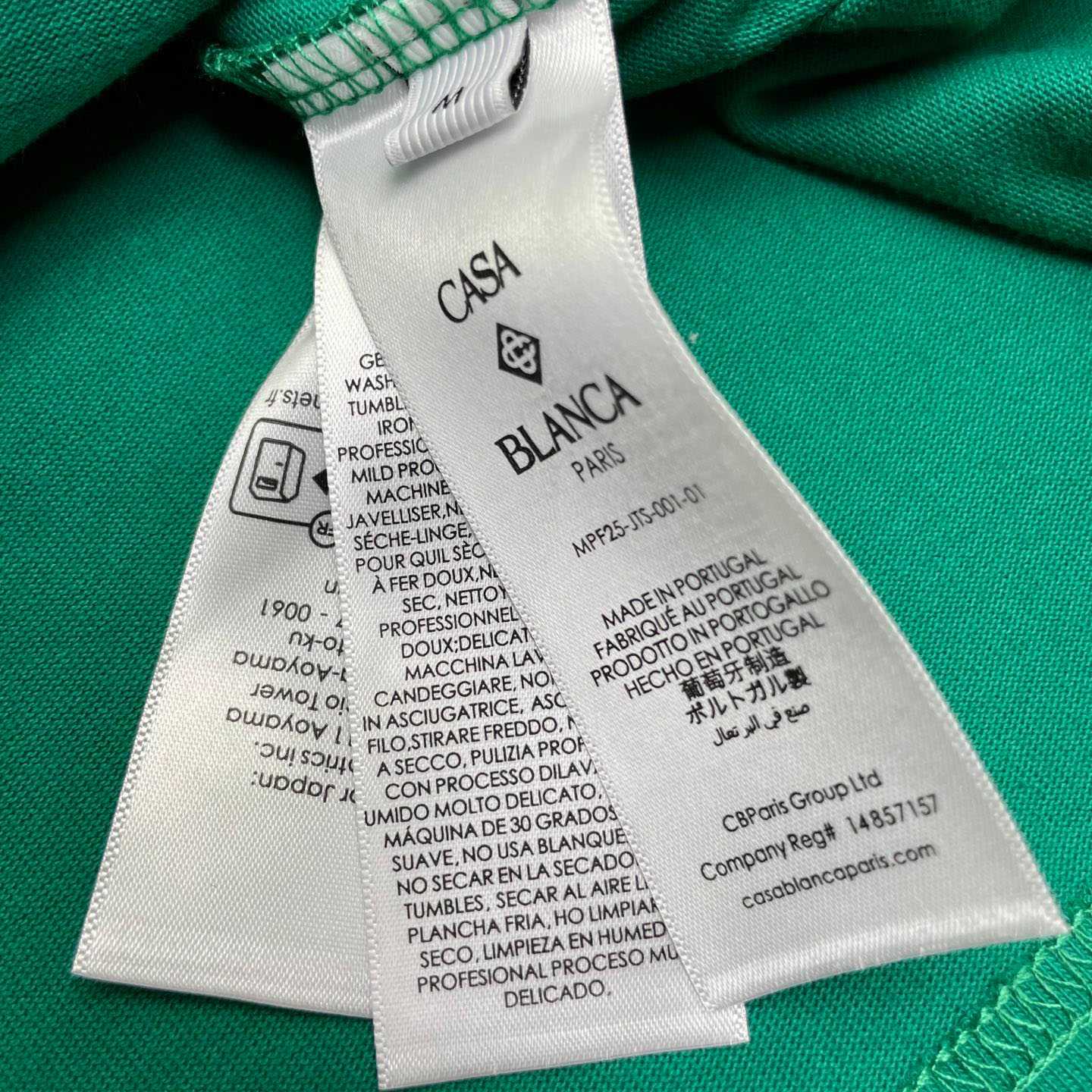 Casablanca Evergreen Diamond Logo Short Sleeve T‑Shirt C1112 - DopestKickz