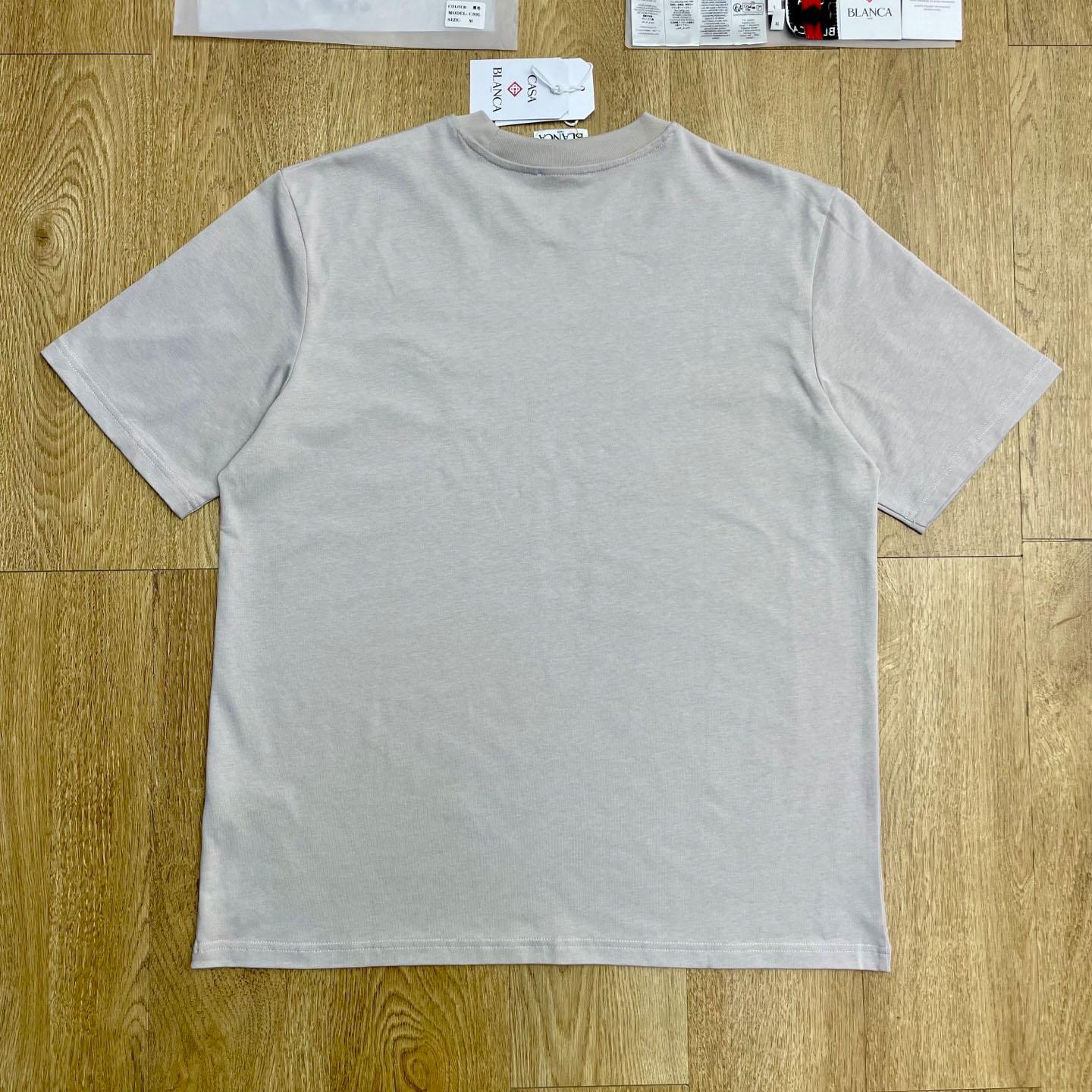 Casablanca Grey Diamond Logo Short Sleeve T‑Shirt C1111 - DopestKickz