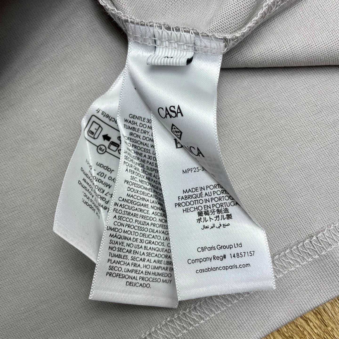 Casablanca Grey Diamond Logo Short Sleeve T‑Shirt C1111 - DopestKickz