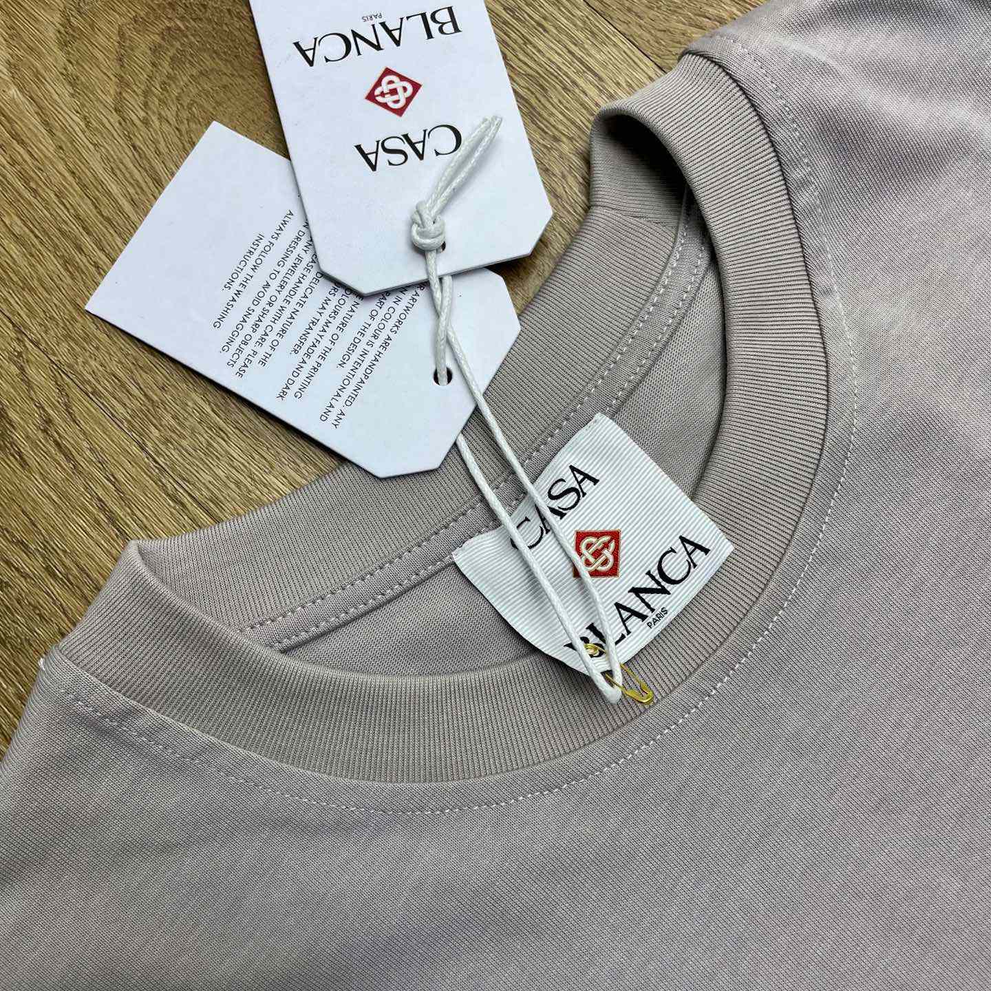 Casablanca Grey Diamond Logo Short Sleeve T‑Shirt C1111 - DopestKickz