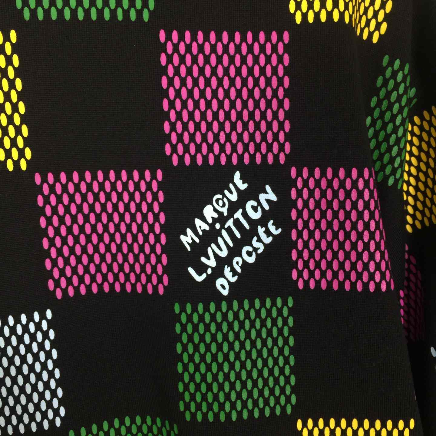 Louis Vuitton Damier Jacquard Short-sleeved Crewneck T-shirt - DopestKickz