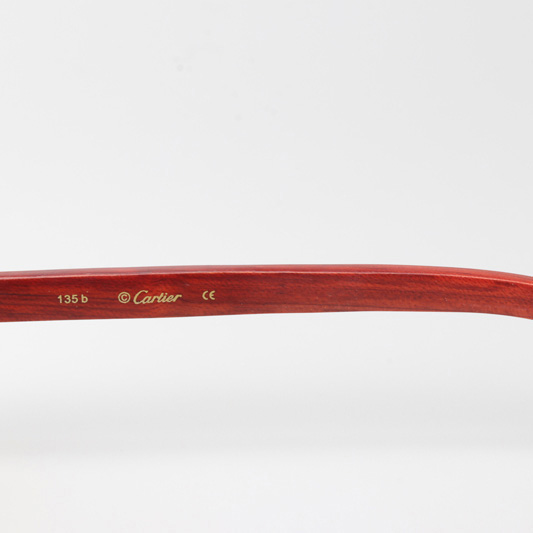 Cartier CT 3524012 Wood Sunglasses Silver Brown - DopestKickz