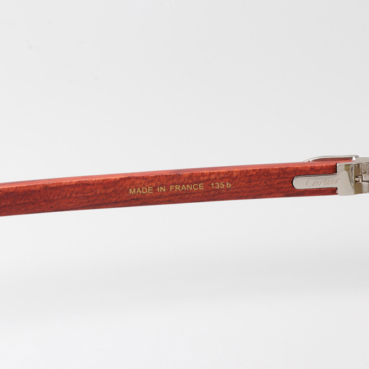 Cartier CT 3524012 Wood Sunglasses Silver Brown - DopestKickz