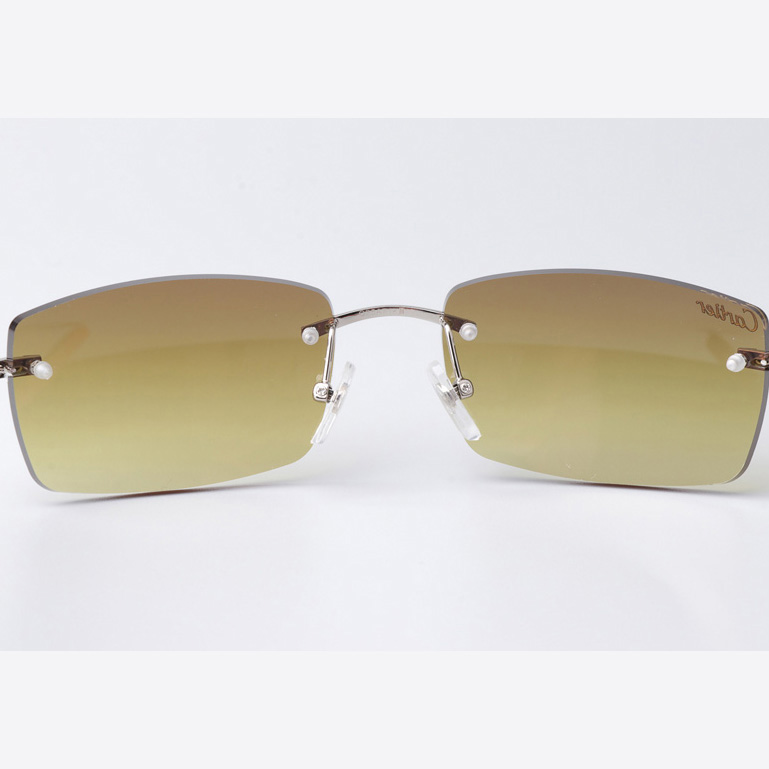 Cartier CT 3524012 Wood Sunglasses Silver Brown - DopestKickz