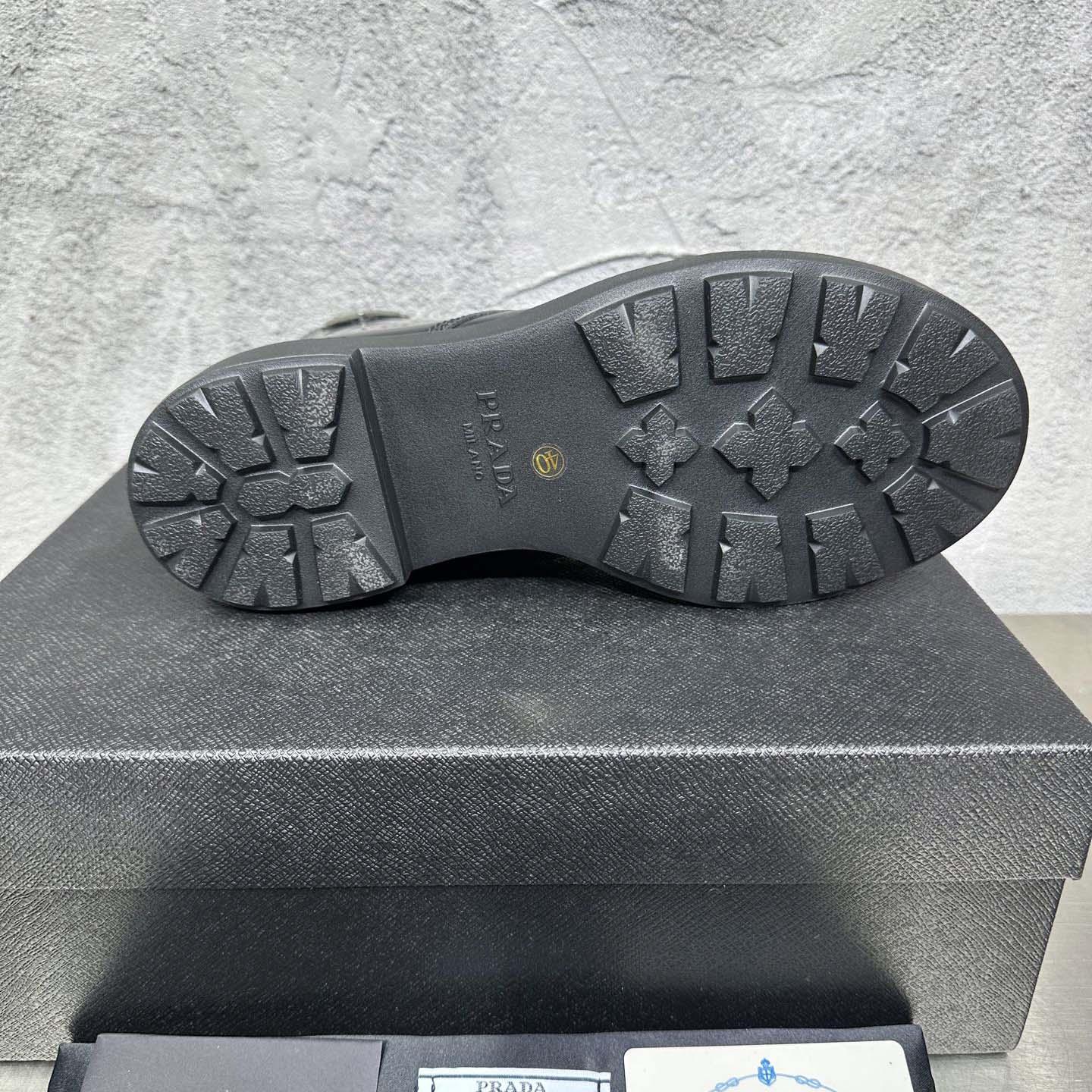 Prada Wmns Brushed Leather Boot 'Black' - DopestKickz