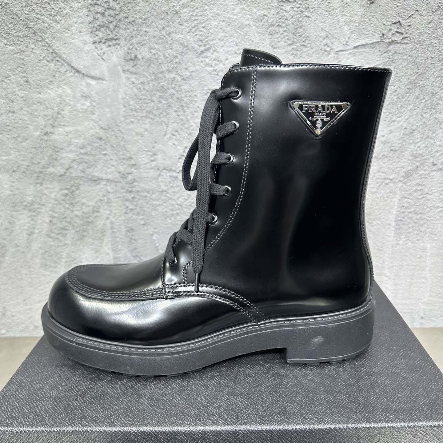 Prada Wmns Brushed Leather Boot 'Black' - DopestKickz