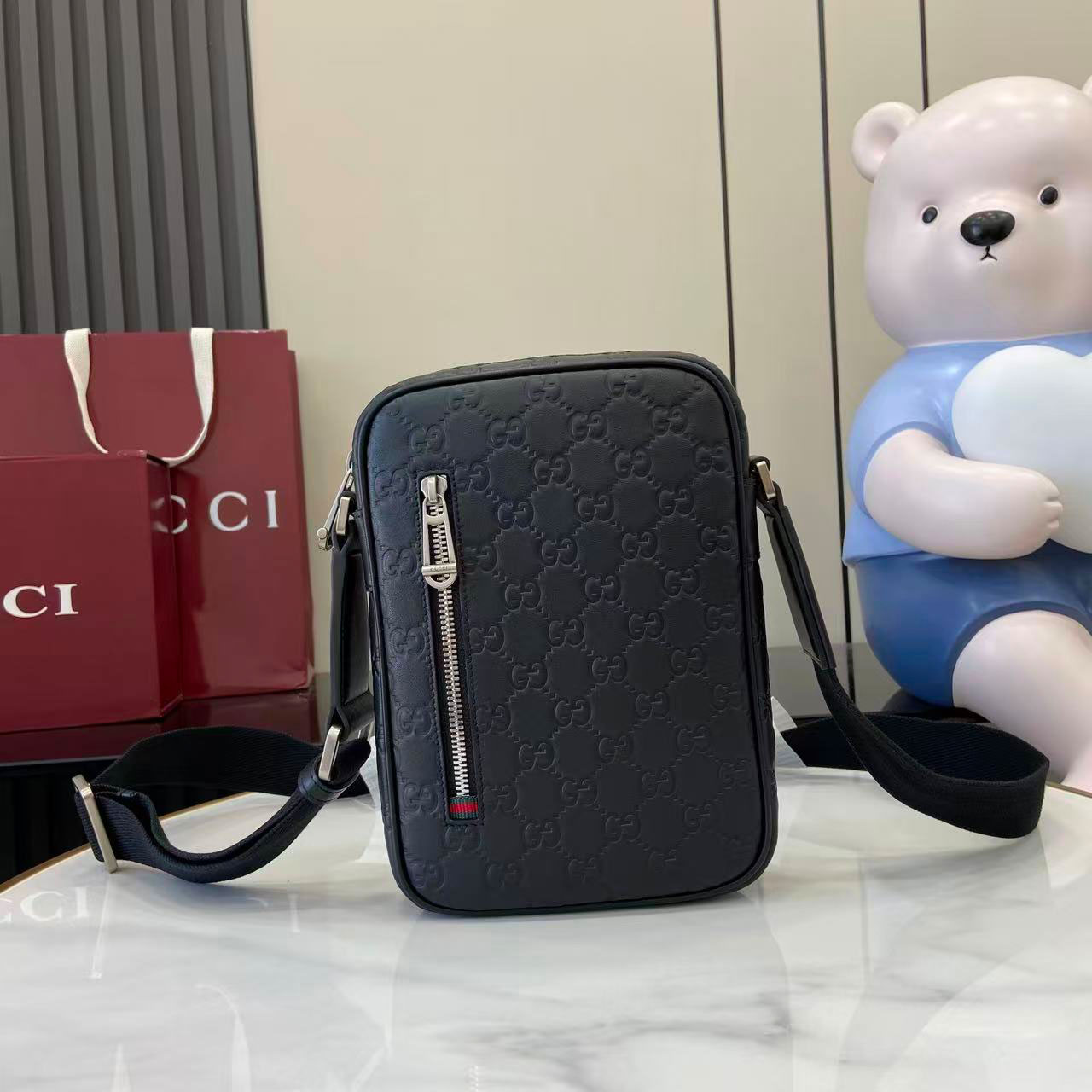 Gucci GG Emblem Small Crossbody Bag 850238 - DopestKickz