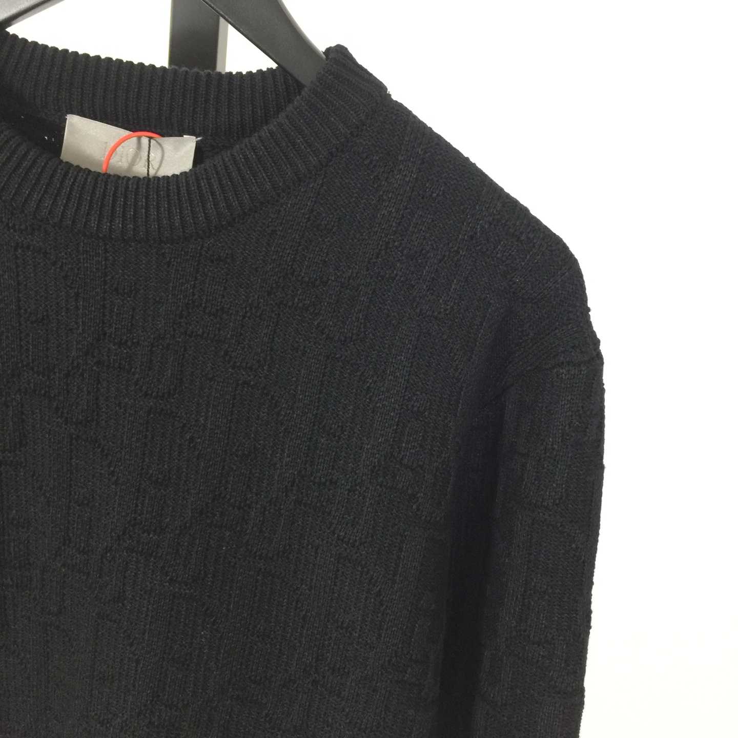Dior Oblique Sweater Black Cotton-Blend Jacquard - DopestKickz