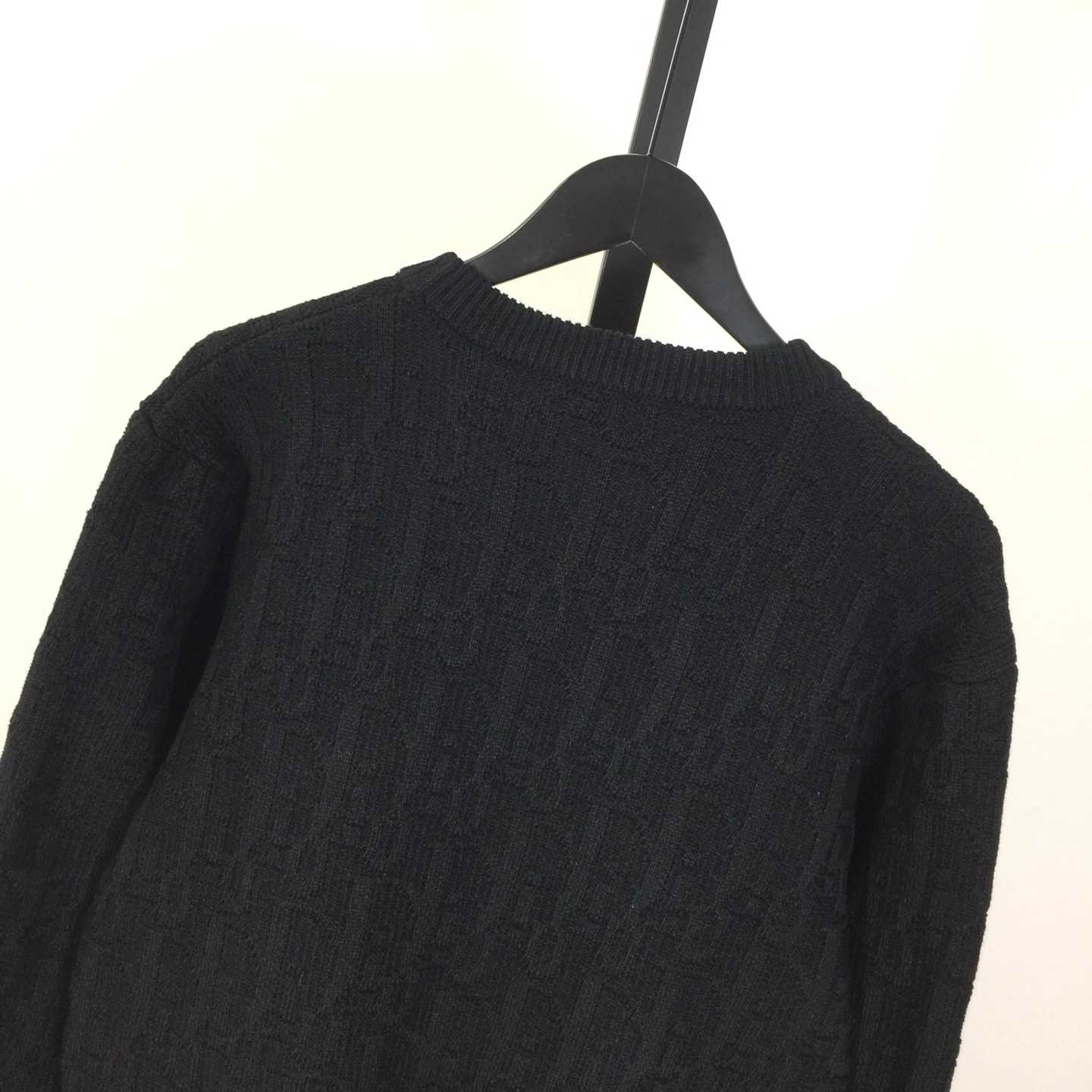 Dior Oblique Sweater Black Cotton-Blend Jacquard - DopestKickz