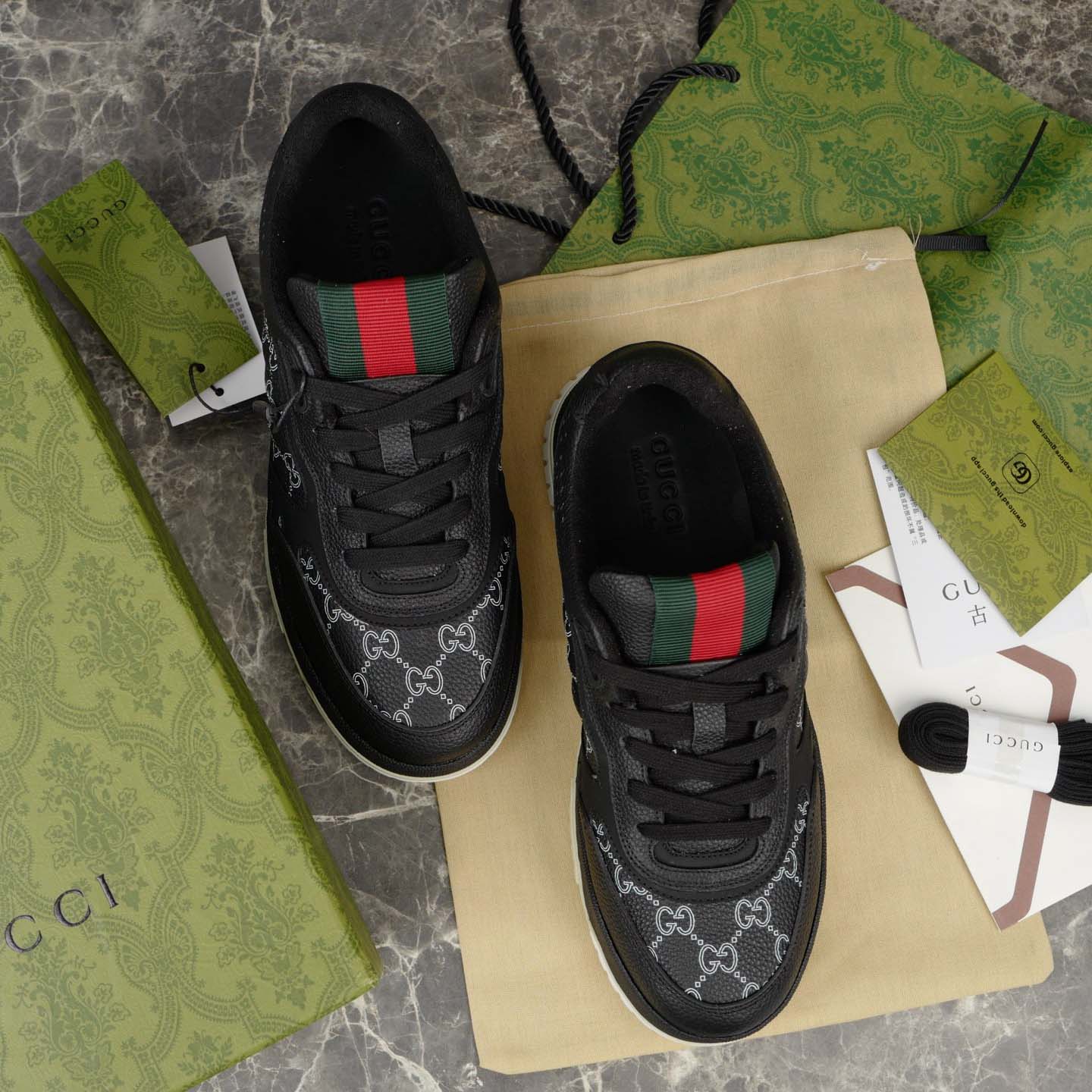 Gucci Men's Gucci Re-Web Sneaker - DopestKickz