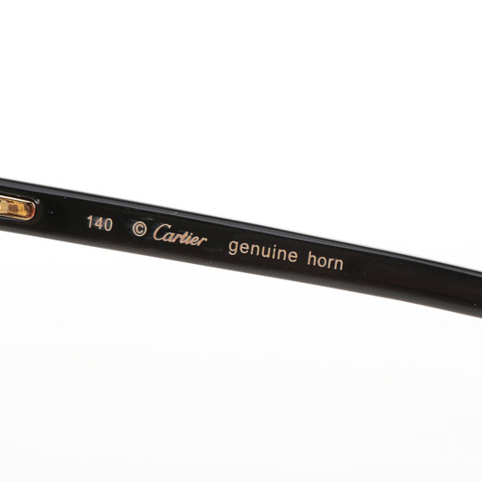 Cartier CT 4189706 White Mix Black Buffalo Sunglasses In Gold Gradient Grey - DopestKickz