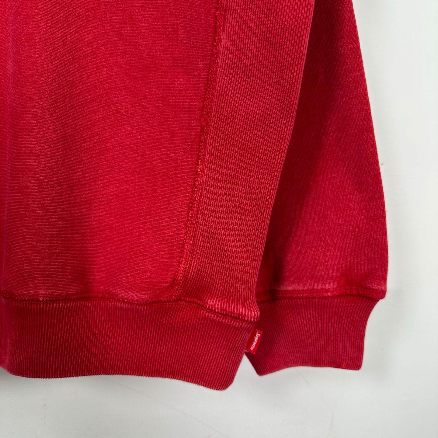 Supreme 25SS Wash Box Logo Crewneck 'red' - DopestKickz