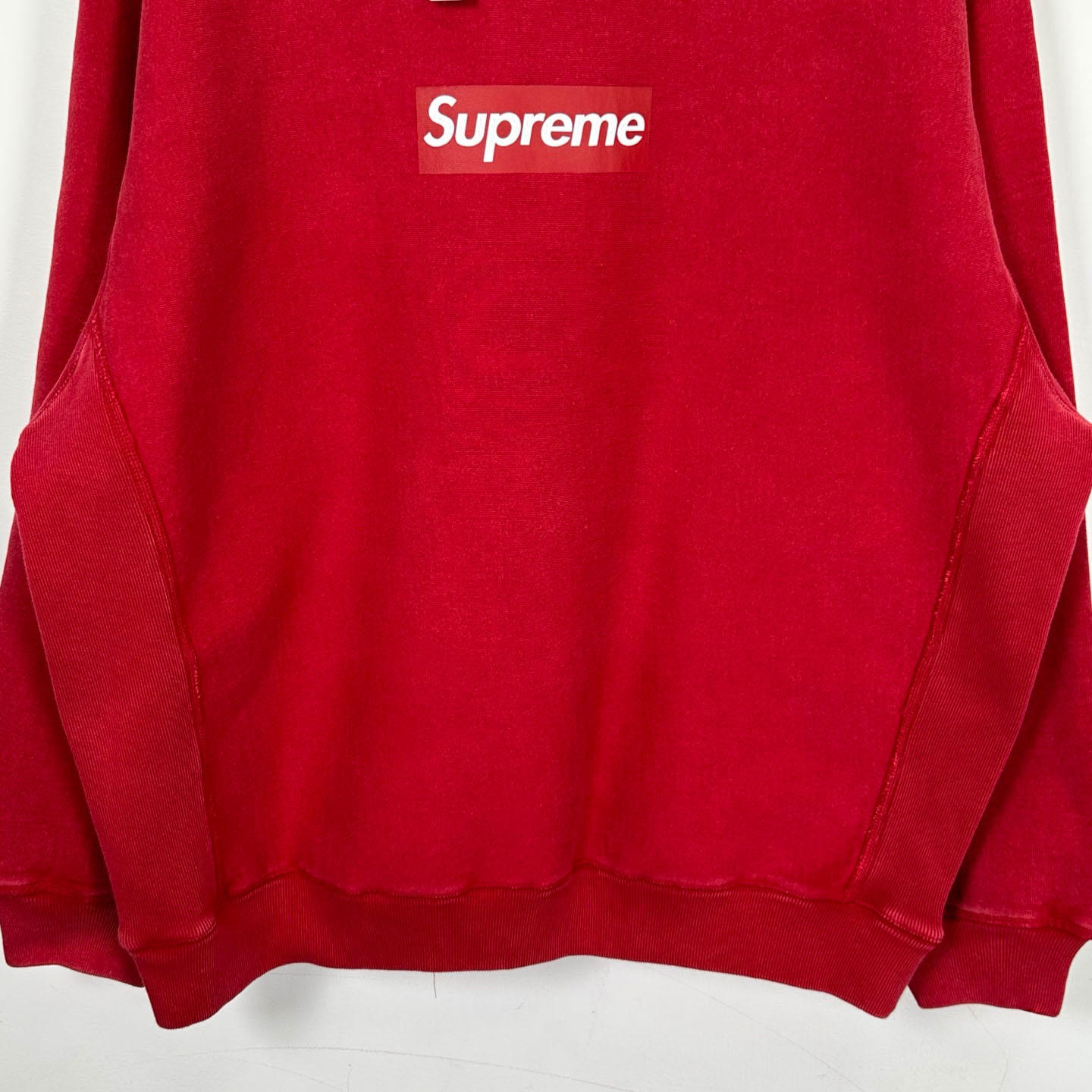 Supreme 25SS Wash Box Logo Crewneck 'red' - DopestKickz