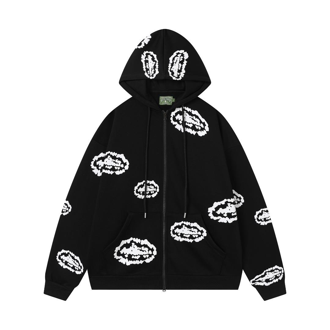 Denim Tears x Corteiz Wreath-print Cotton Hoodie - DopestKickz