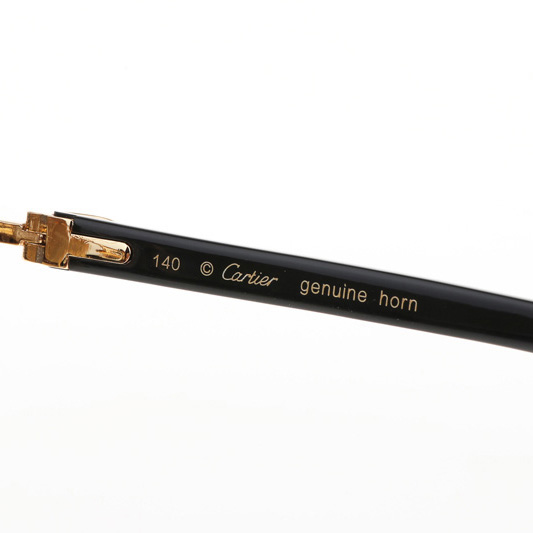 Cartier CT 4189706 Black Buffalo Sunglasses In Gold Gradient Brown - DopestKickz