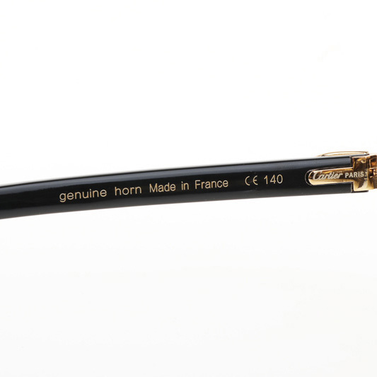 Cartier CT 4189706 Black Buffalo Sunglasses In Gold Gradient Brown - DopestKickz