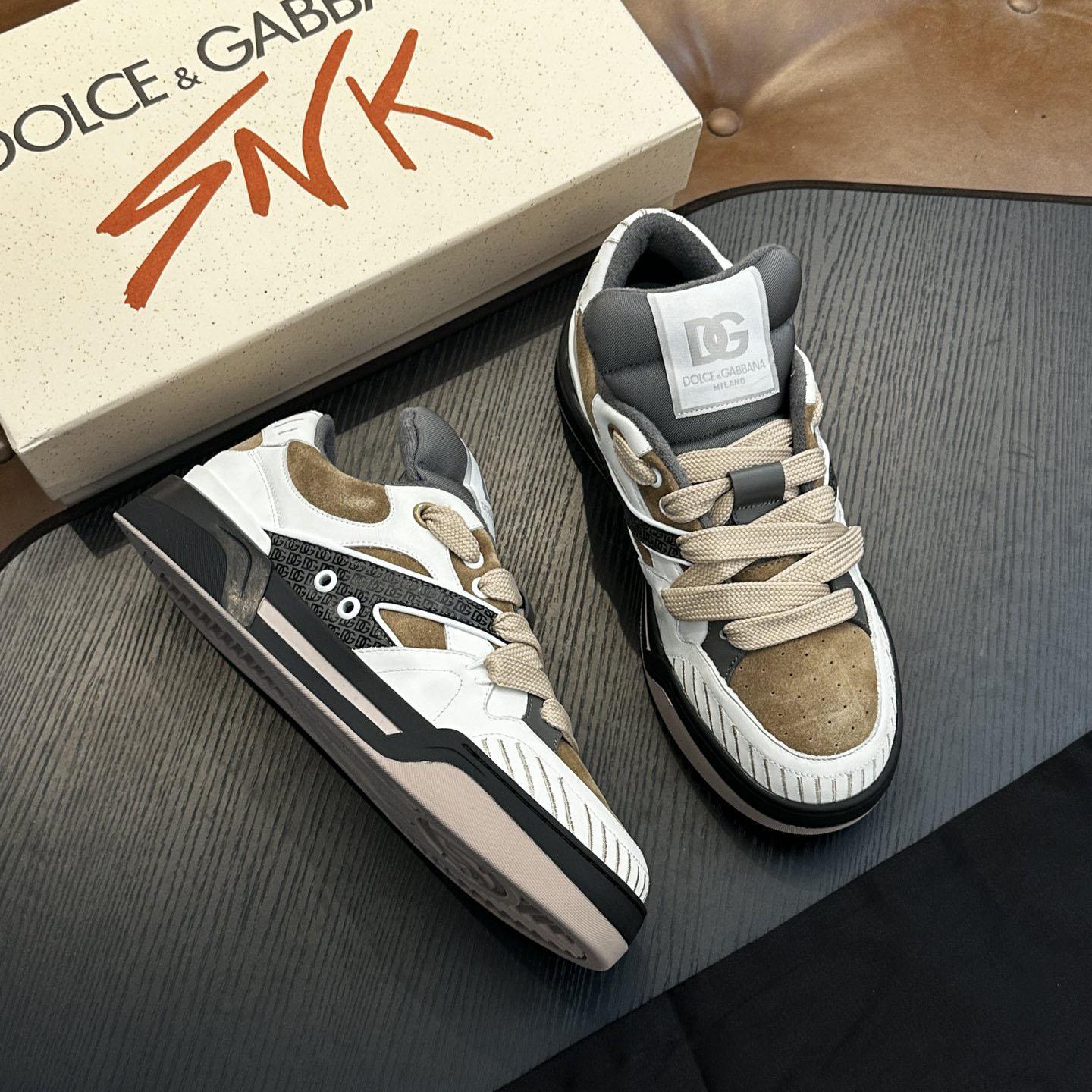 Dolce & Gabbana  New Roma Low 'Dove Grey' - DopestKickz