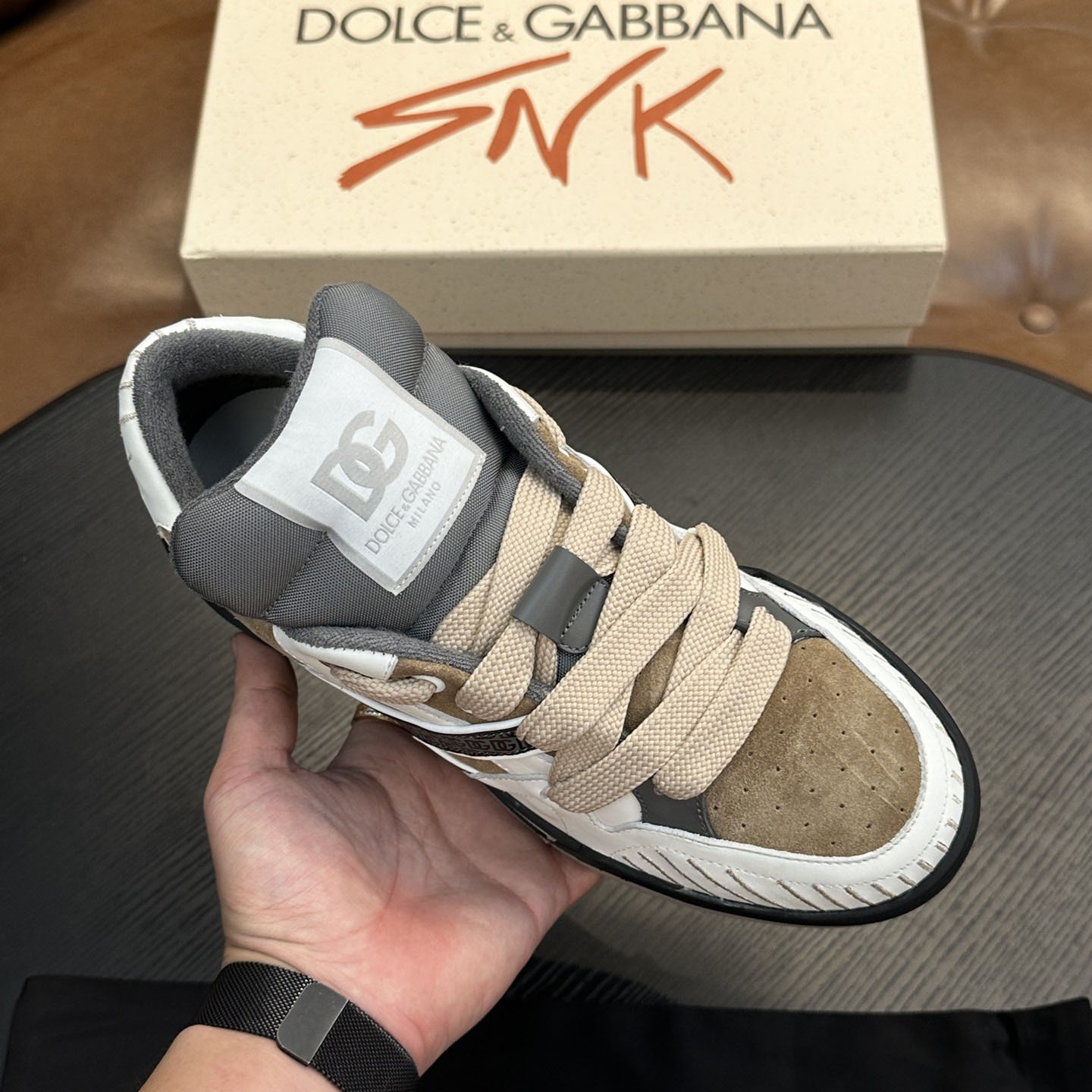 Dolce & Gabbana  New Roma Low 'Dove Grey' - DopestKickz