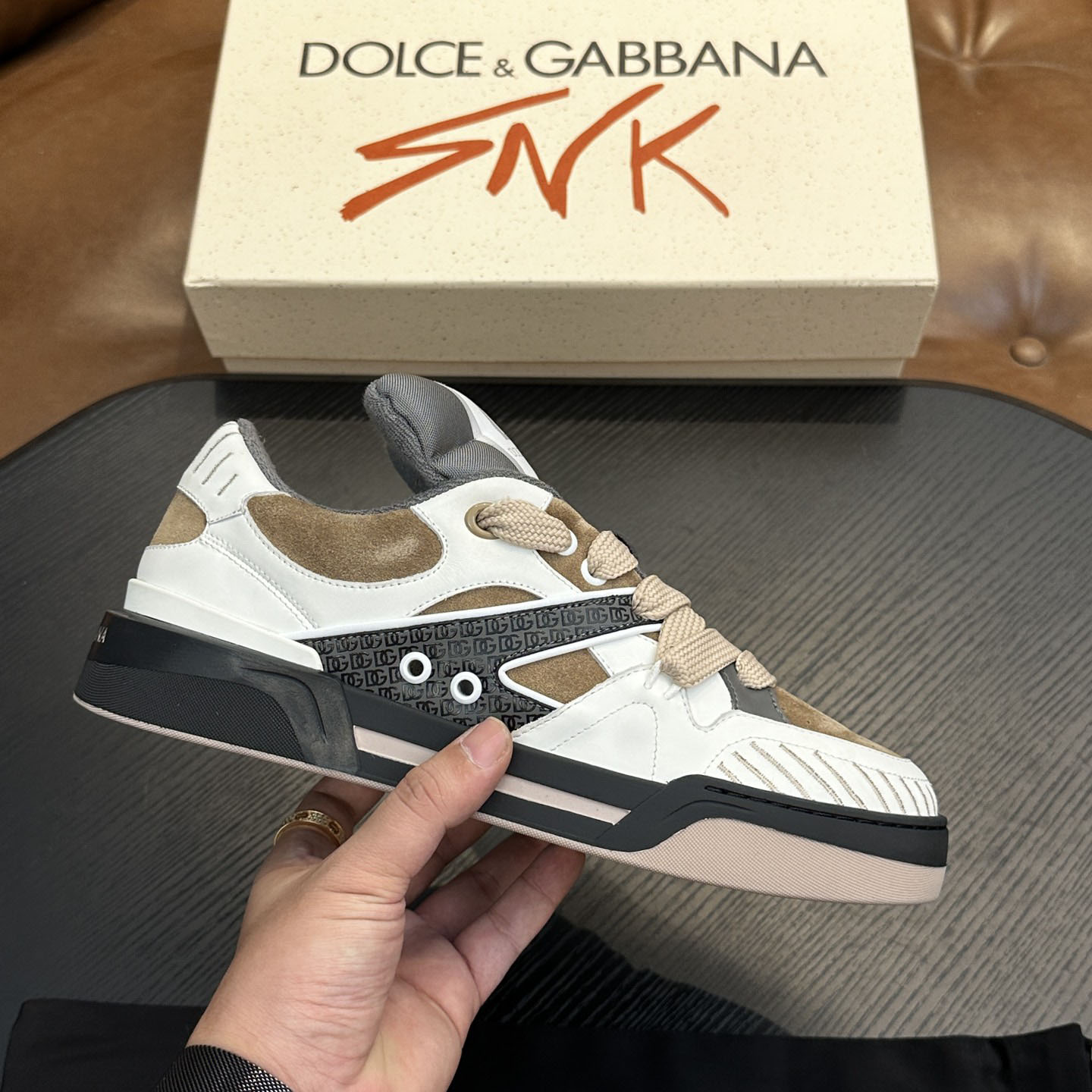 Dolce & Gabbana  New Roma Low 'Dove Grey' - DopestKickz