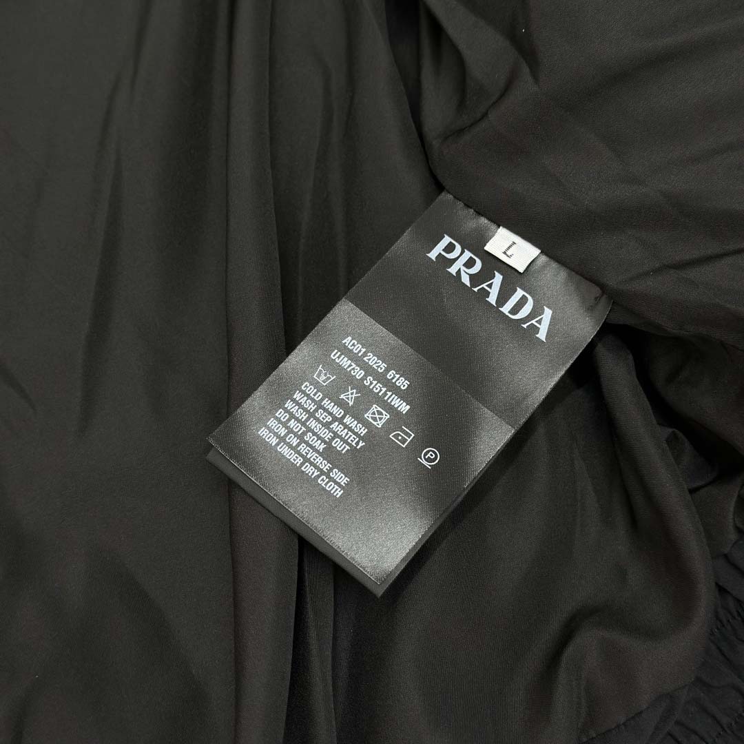 Prada Black Nylon Puffer Gilet Jacket - DopestKickz