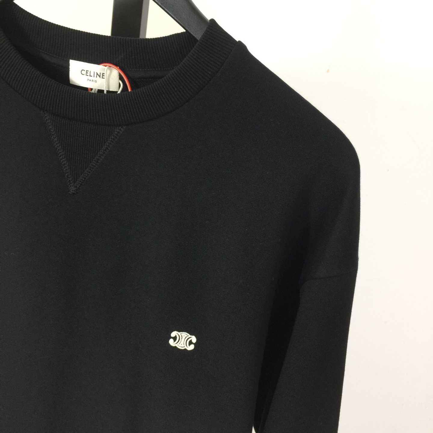 Celine Triomphe Loose Sweatshirt In Cotton Fleece - DopestKickz