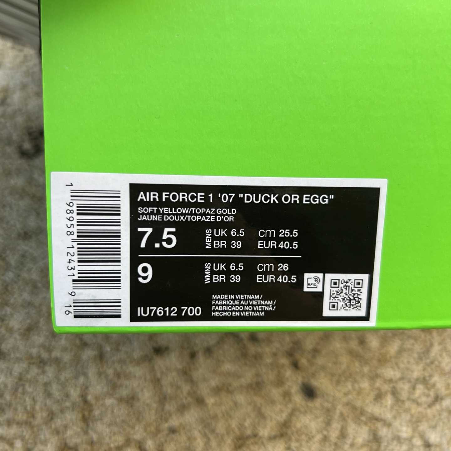 Nike x DOAF Air Force 1 Duck or Egg   IU7612-700 - DopestKickz