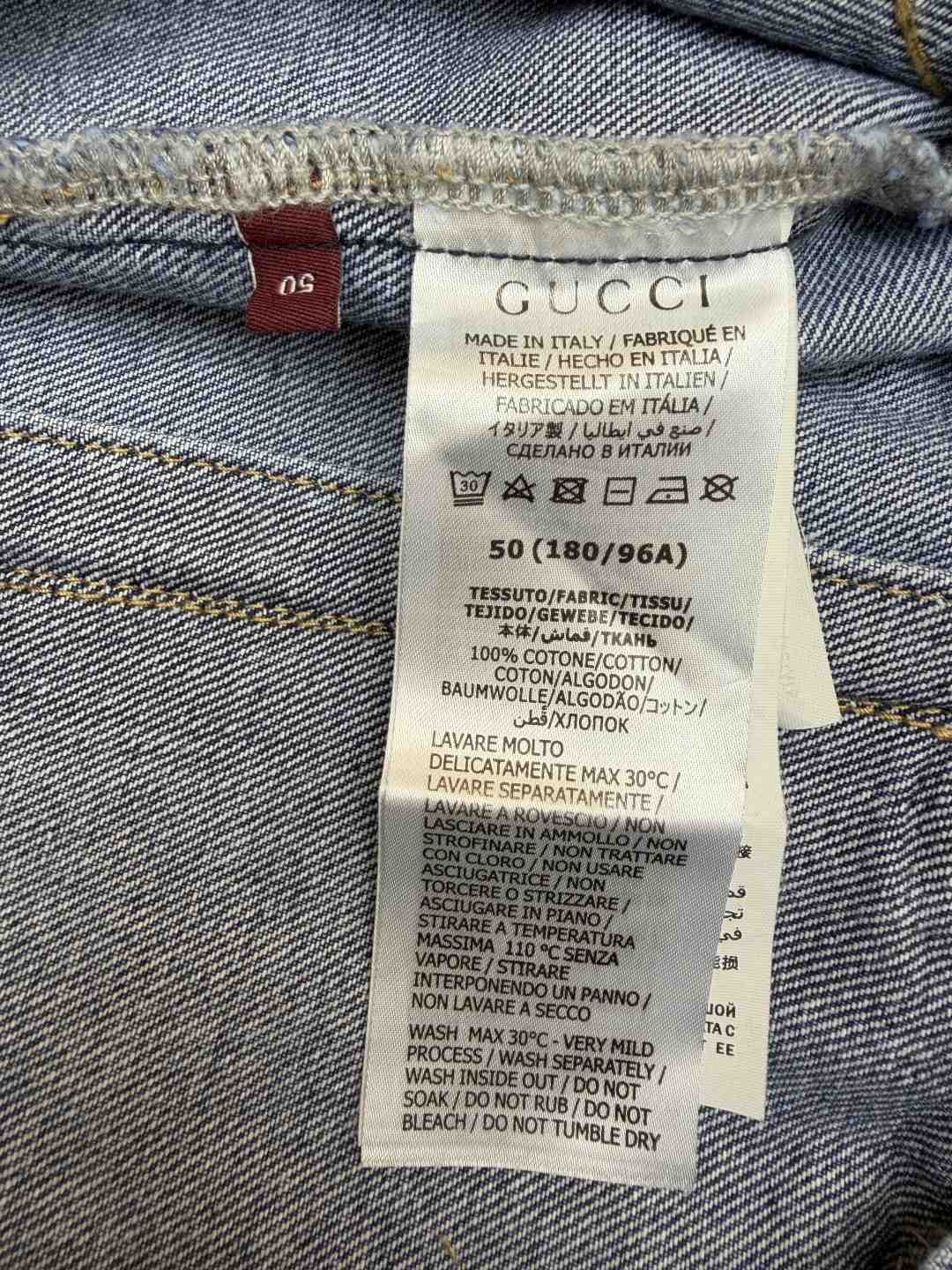 Gucci Cotton Denim Jacket With Horsebit - DopestKickz