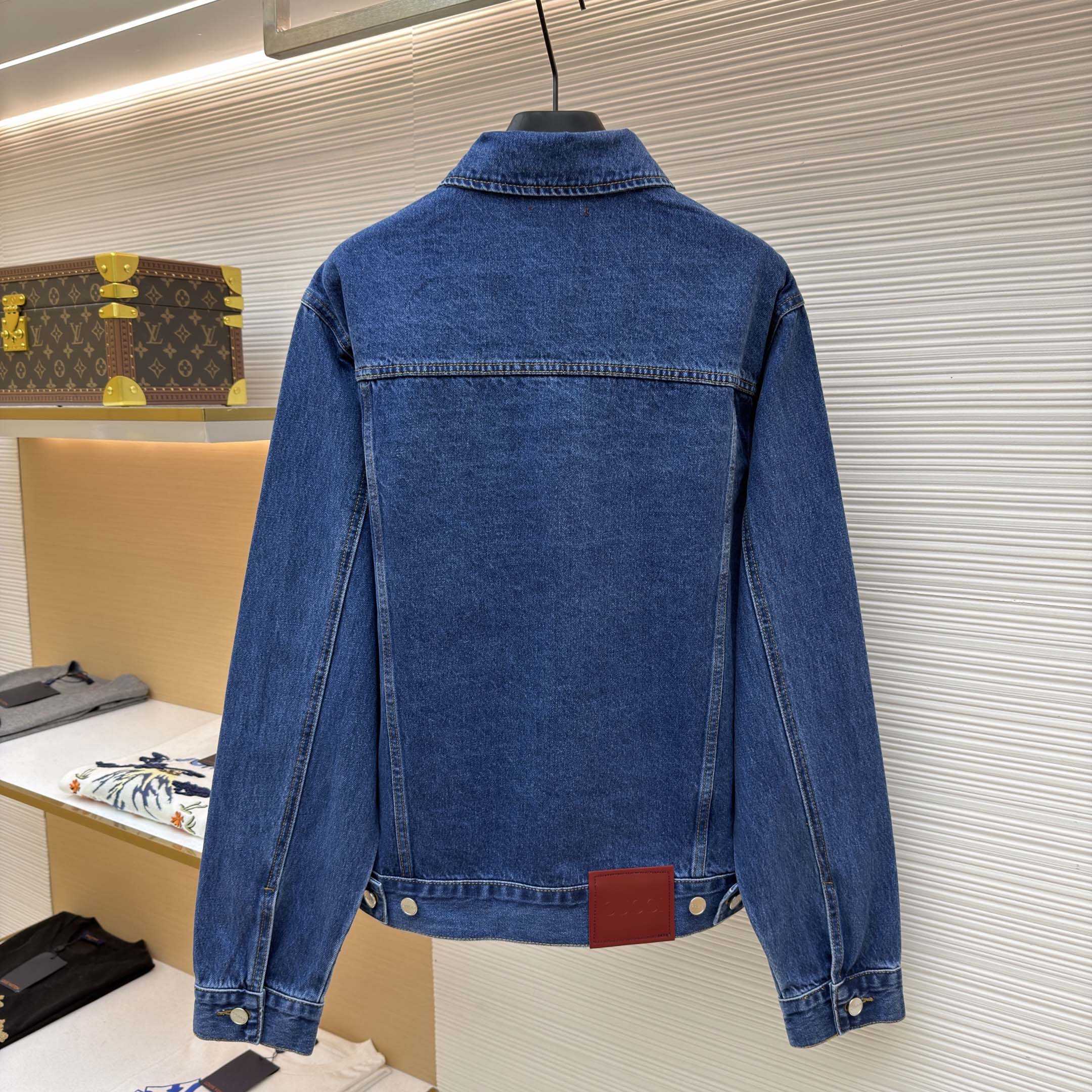 Gucci Cotton Denim Jacket With Horsebit - DopestKickz