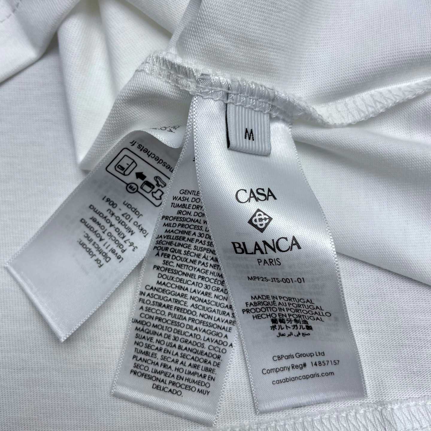 Casablanca DRIP LOGO SHORT SLEEVE T‑SHIRT C1128 - DopestKickz