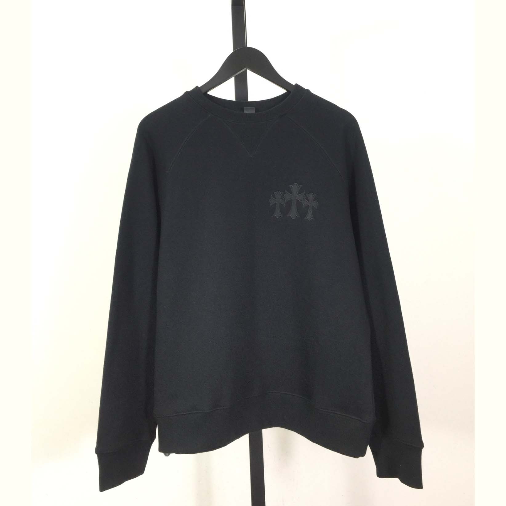 Chrome Hearts Cemetery Cross Crew-neck Sweatshirt - DopestKickz