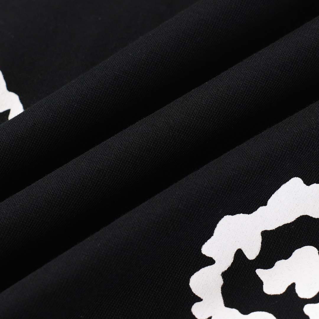 Denim Tears x Corteiz Cotton Wreath Sweatpants 'Black' - DopestKickz