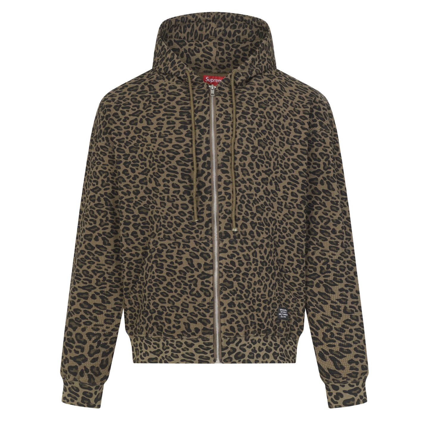 Supreme  Hooded Zip Up Thermal 'Leopard' - DopestKickz