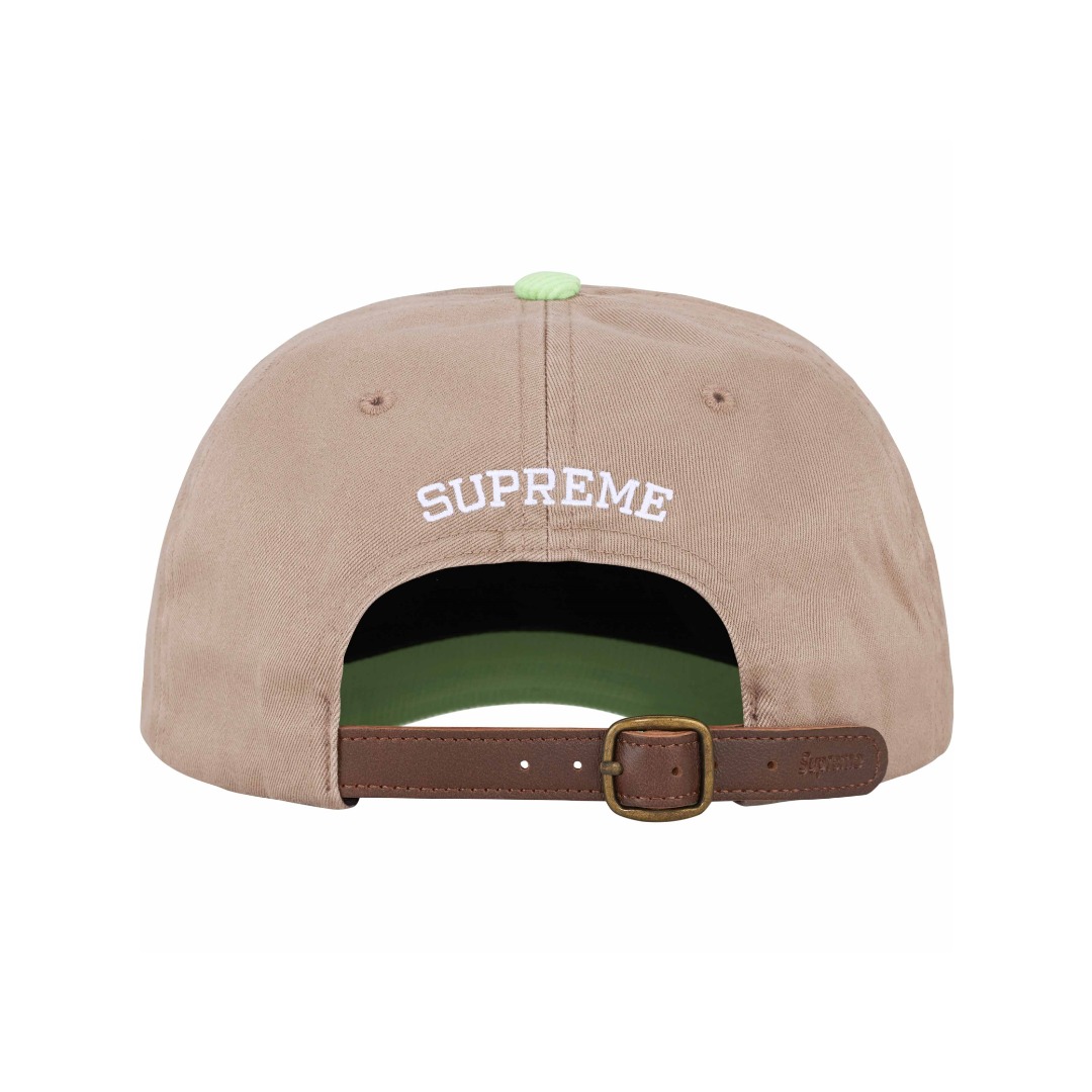 Supreme 2-Tone S Logo 6-Panel 'Tan' - DopestKickz