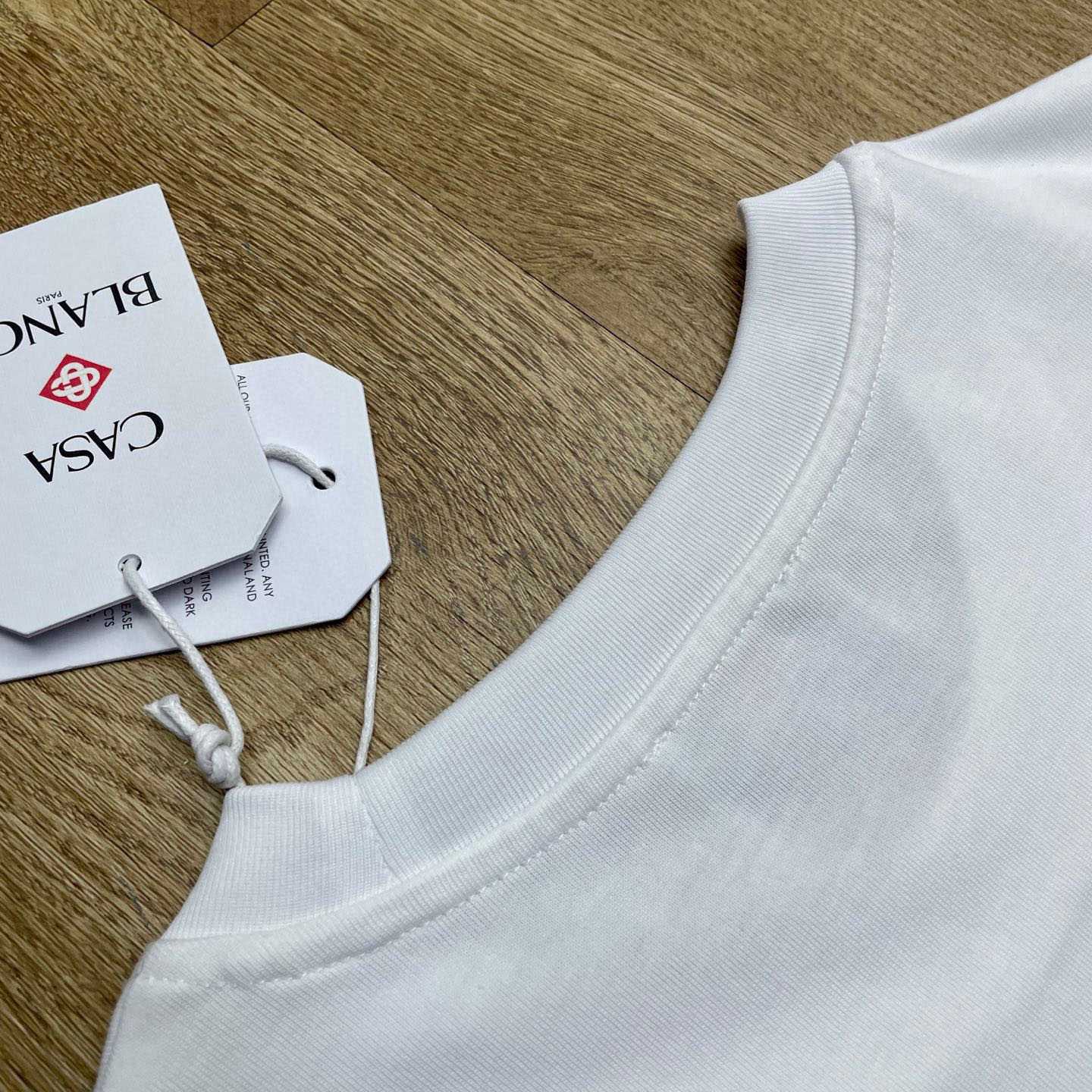 Casablanca Orchid Logo Short Sleeve T‑Shirt C1134 - DopestKickz