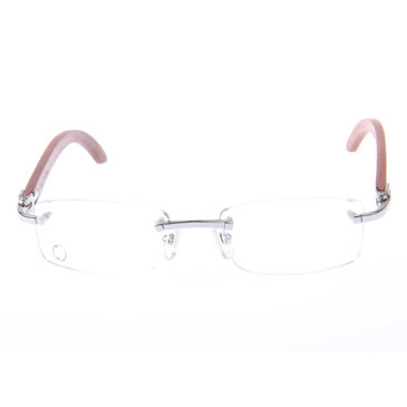 Cartier CT 3524012 Wood Eyeglasses In Silver - DopestKickz