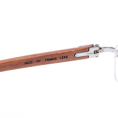 Cartier CT 3524012 Wood Eyeglasses In Silver - DopestKickz