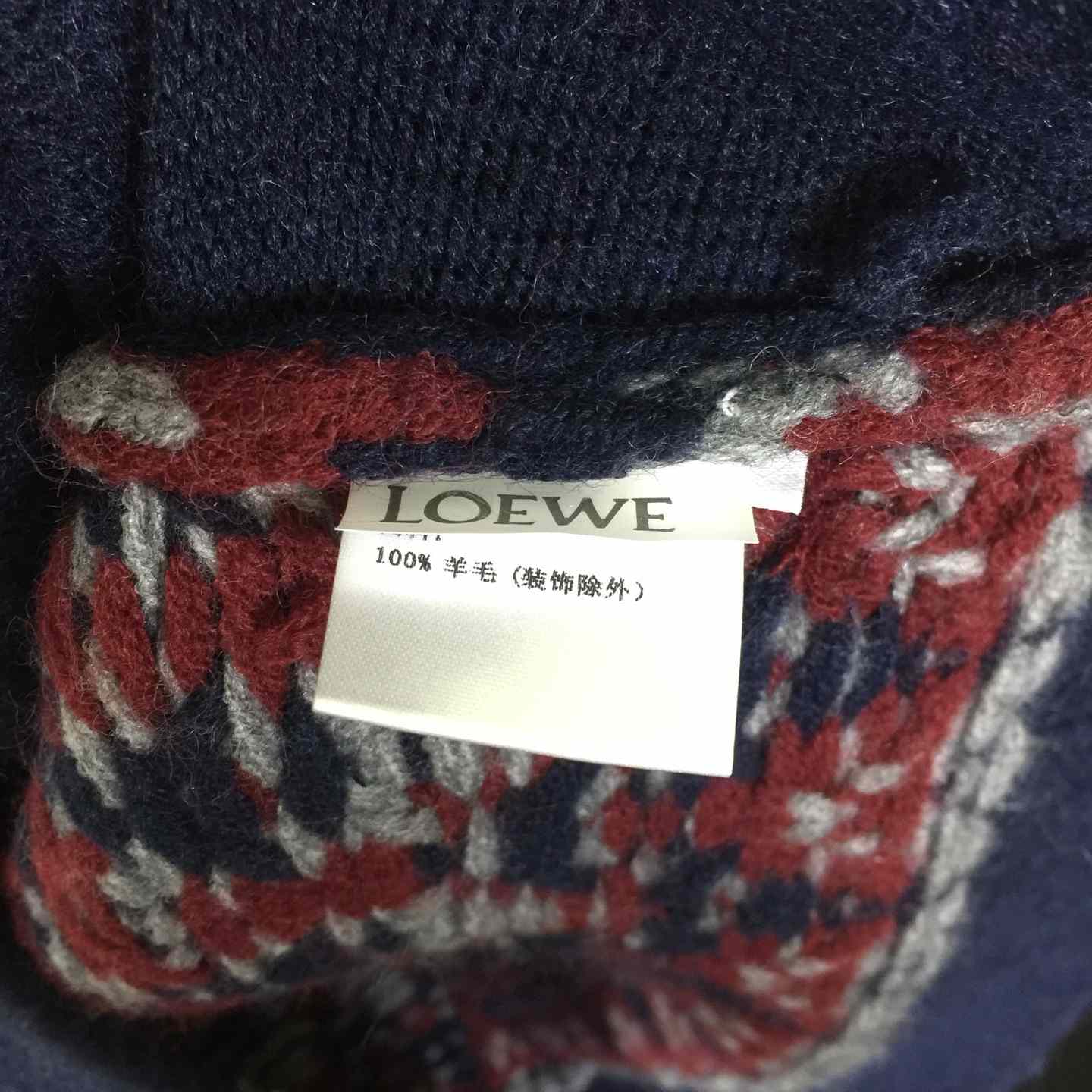 Loewe Zip-up Cardigan In Wool - DopestKickz