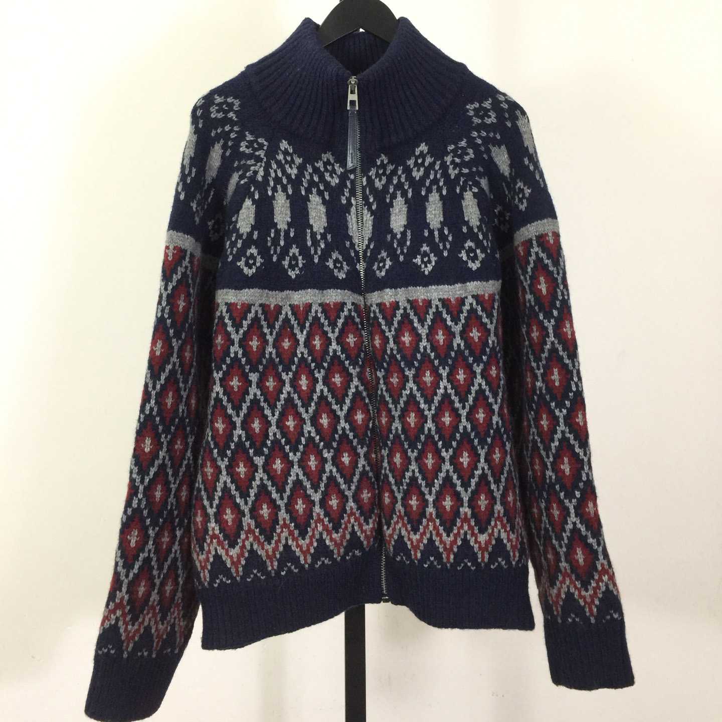 Loewe Zip-up Cardigan In Wool - DopestKickz
