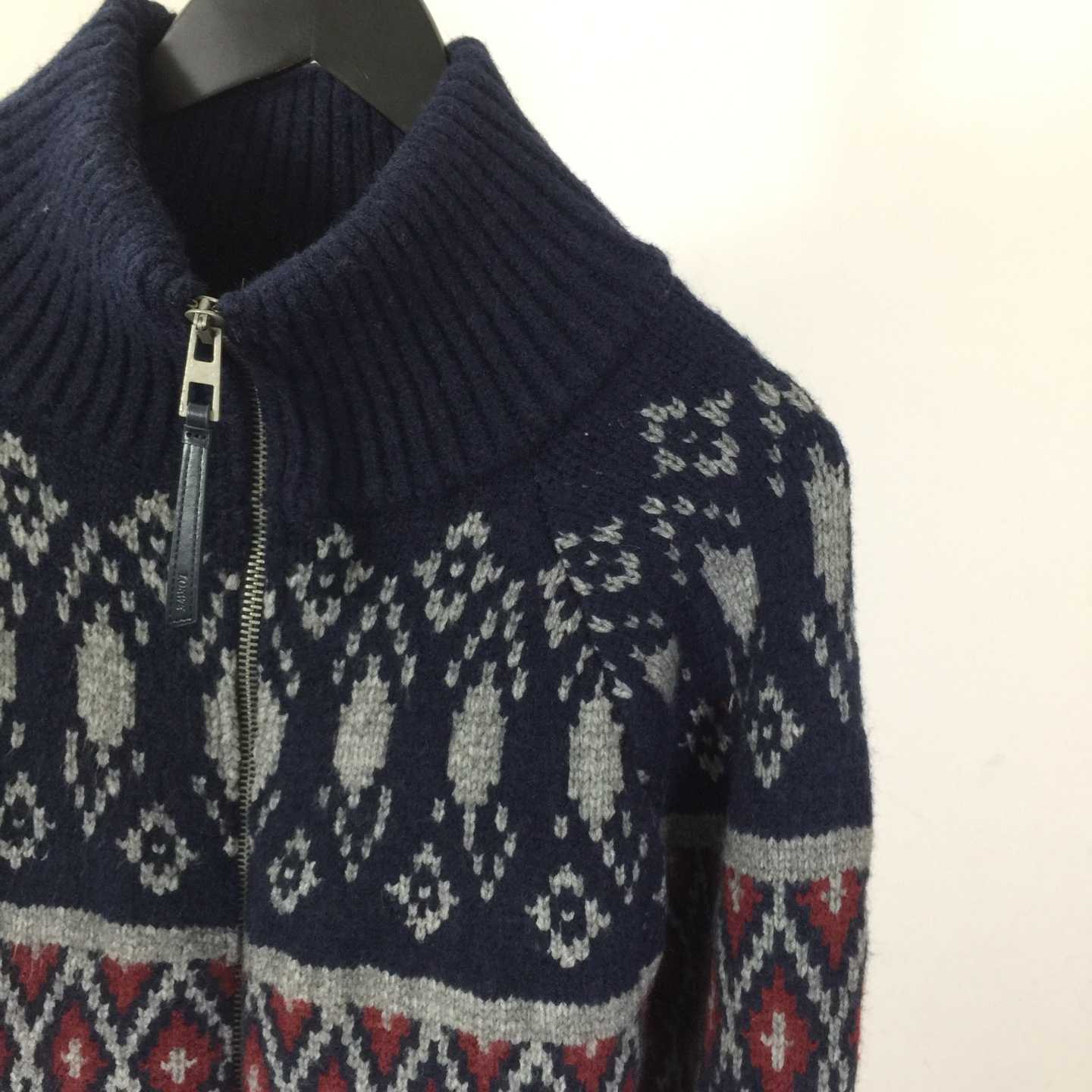 Loewe Zip-up Cardigan In Wool - DopestKickz