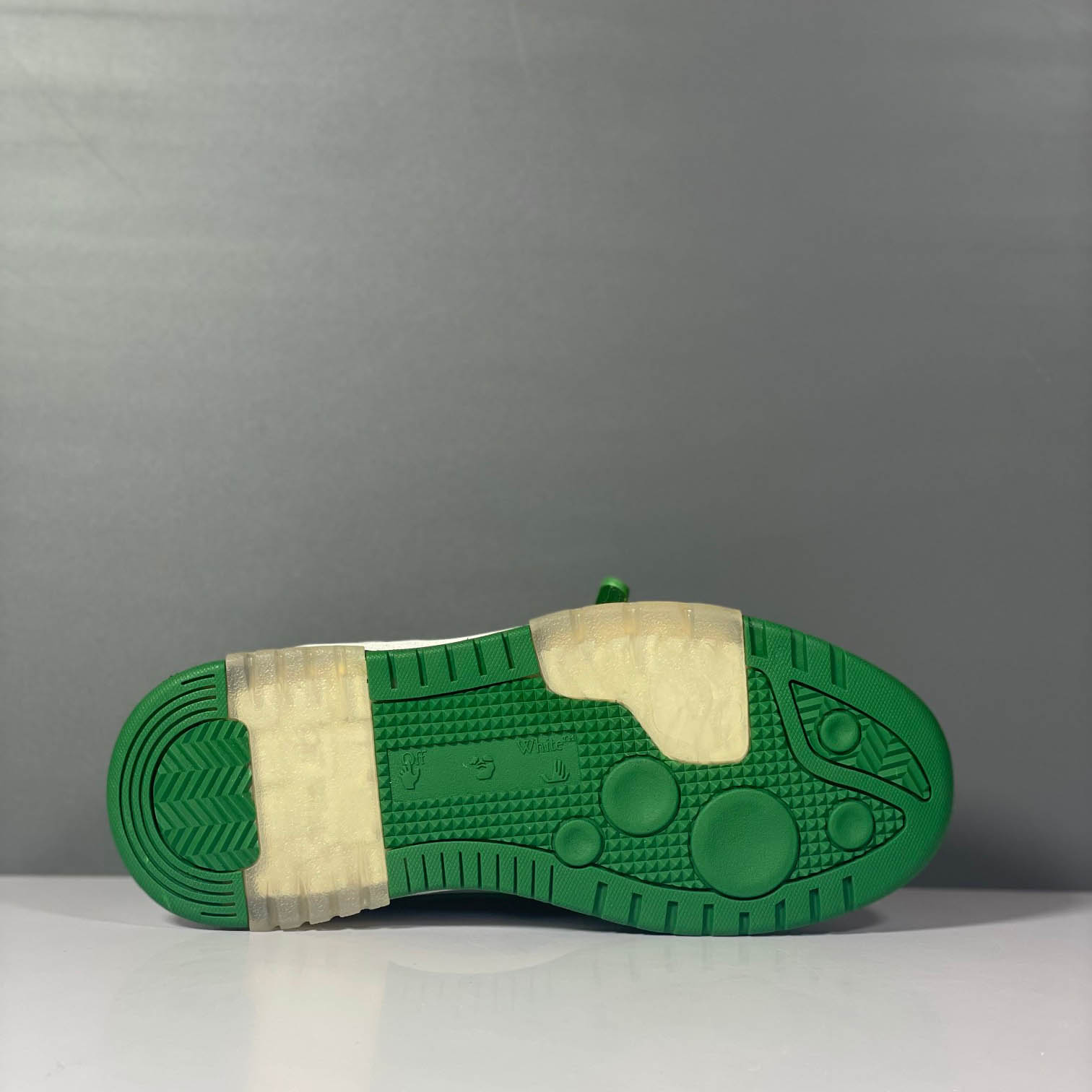 Off-White Out Of Office Low 'White Green' - DopestKickz